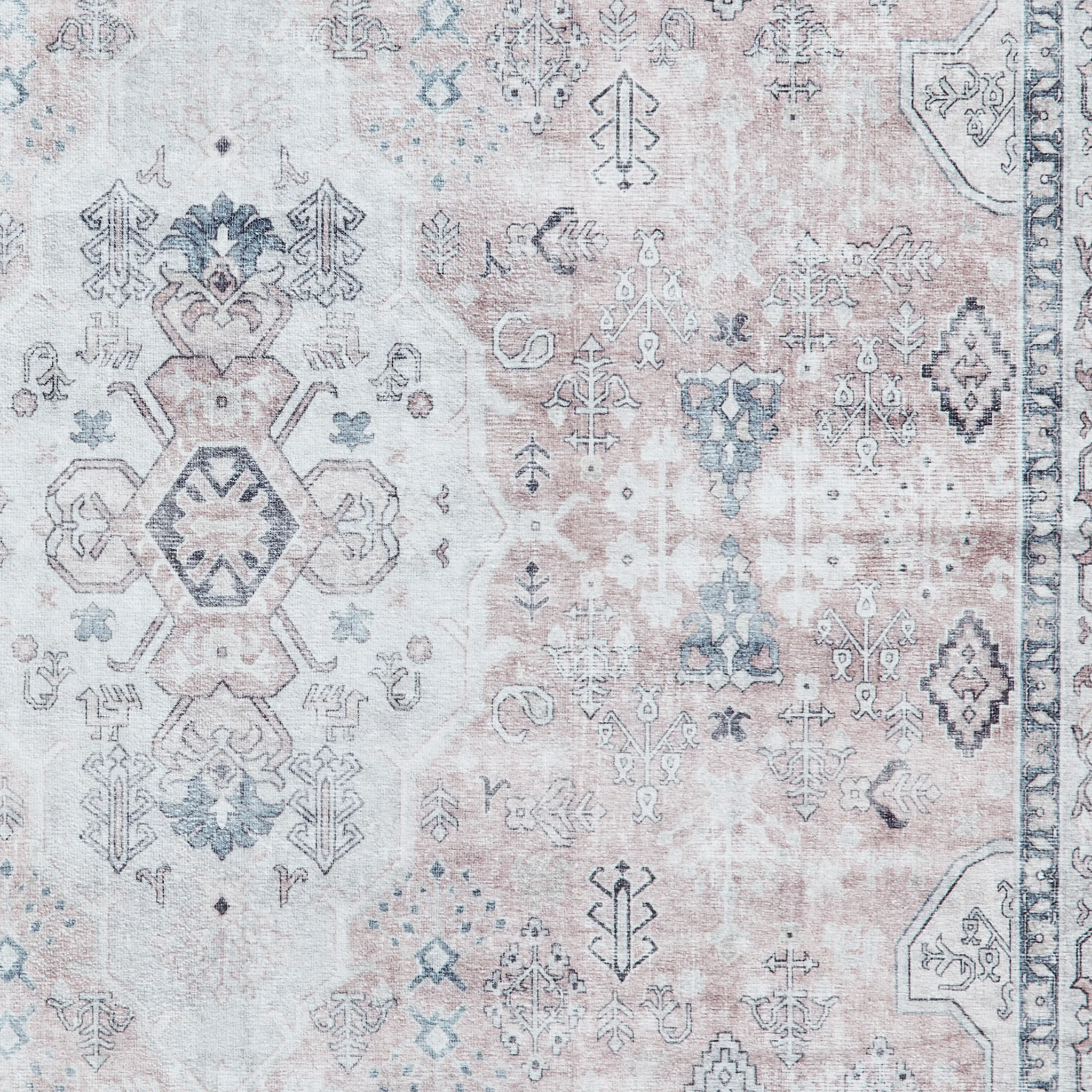 Lincoln Distressed Medallion Rug - Image 46