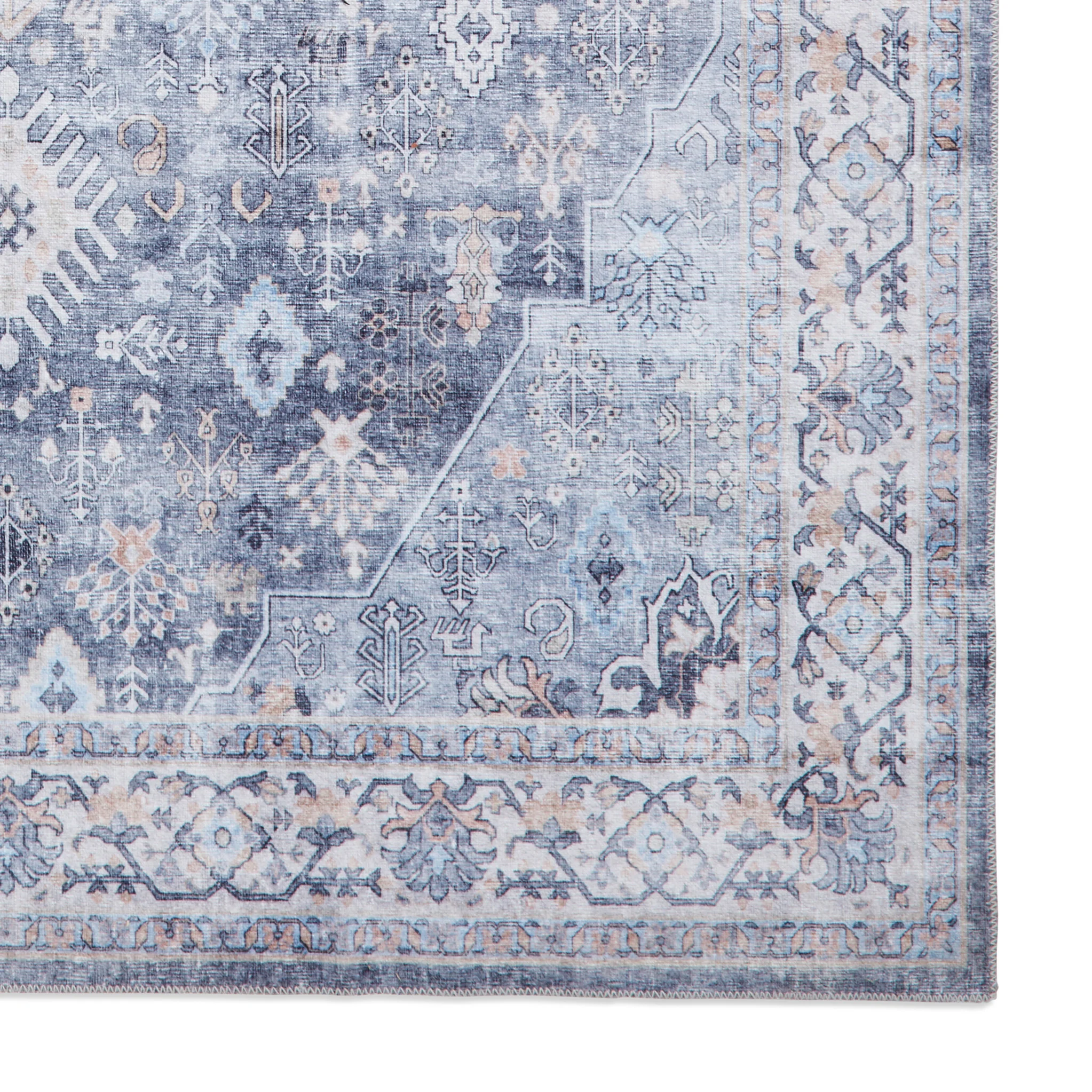 Lincoln Distressed Medallion Rug - Image 6