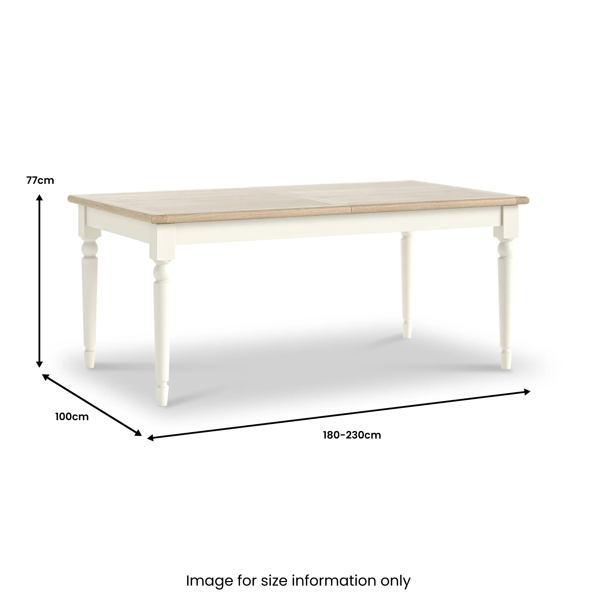 Linden 180-230cm Extendable Dining Table - Image 5