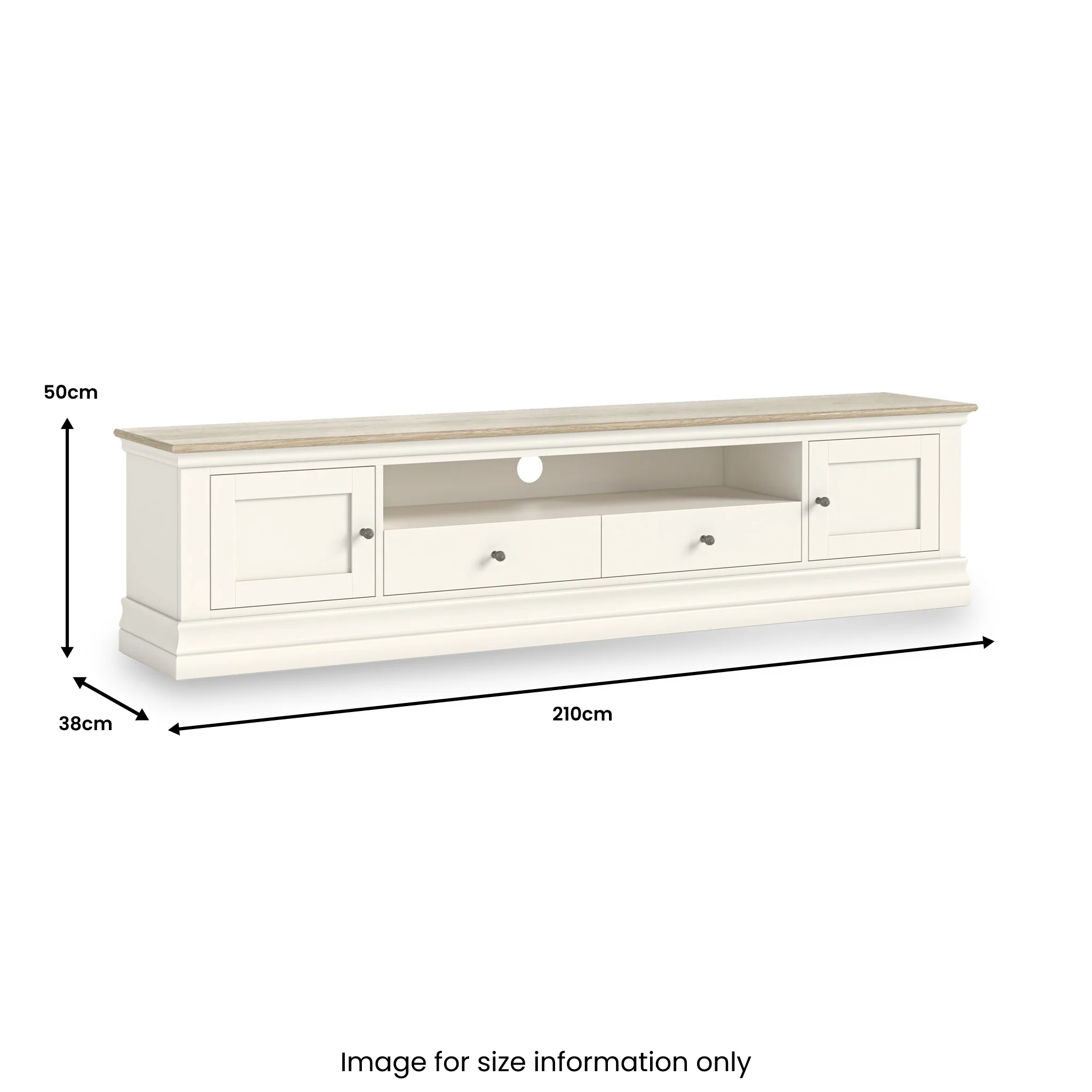 Linden 210cm Extra Wide TV Unit - Image 3