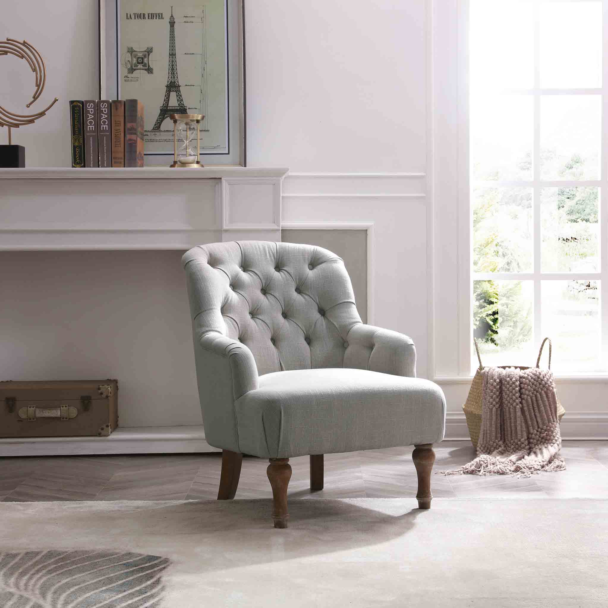 Bianca Linen Armchair - Image 15