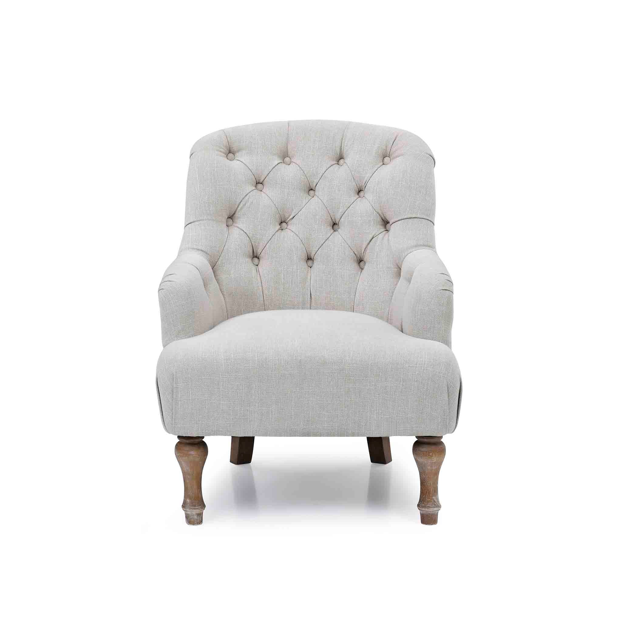 Bianca Linen Armchair - Image 3