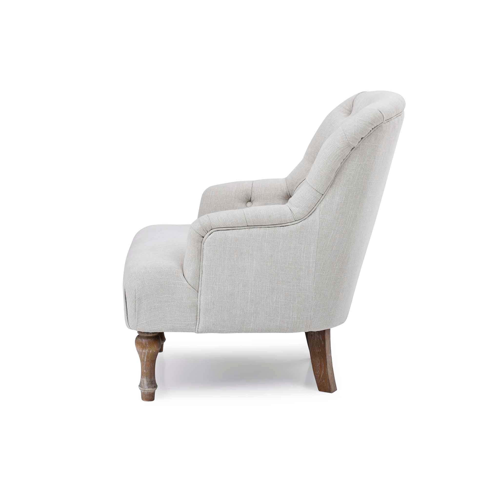 Bianca Linen Armchair - Image 4
