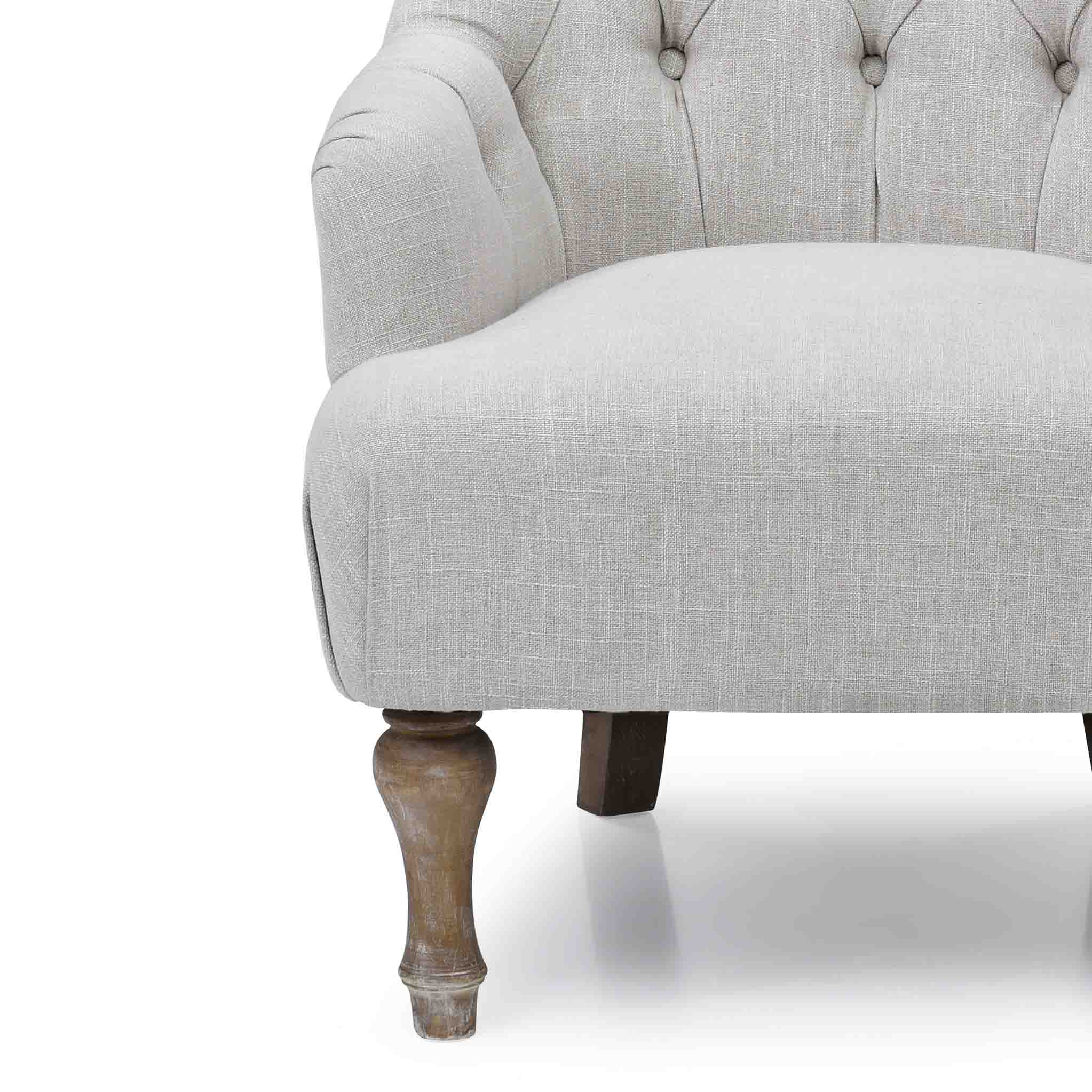Bianca Linen Armchair - Image 5