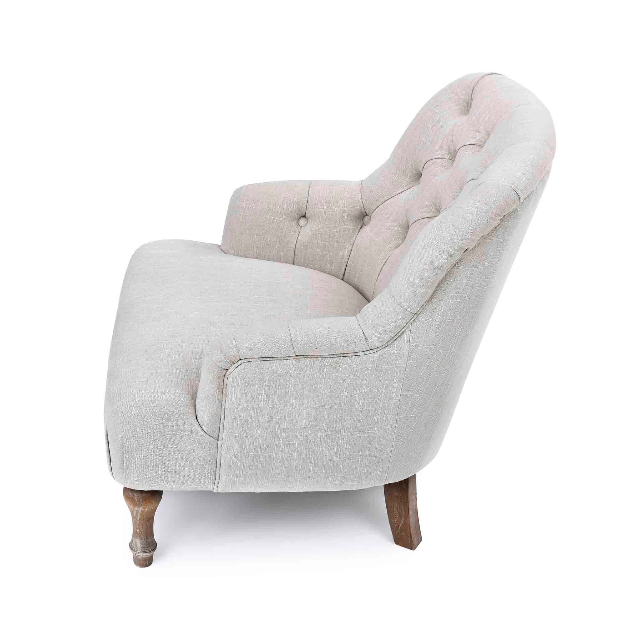 Bianca Linen Armchair - Image 6