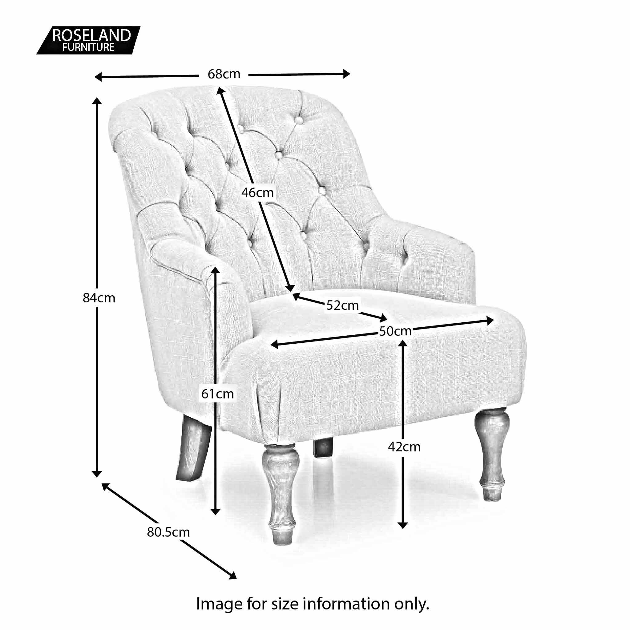 Bianca Linen Armchair - Image 7