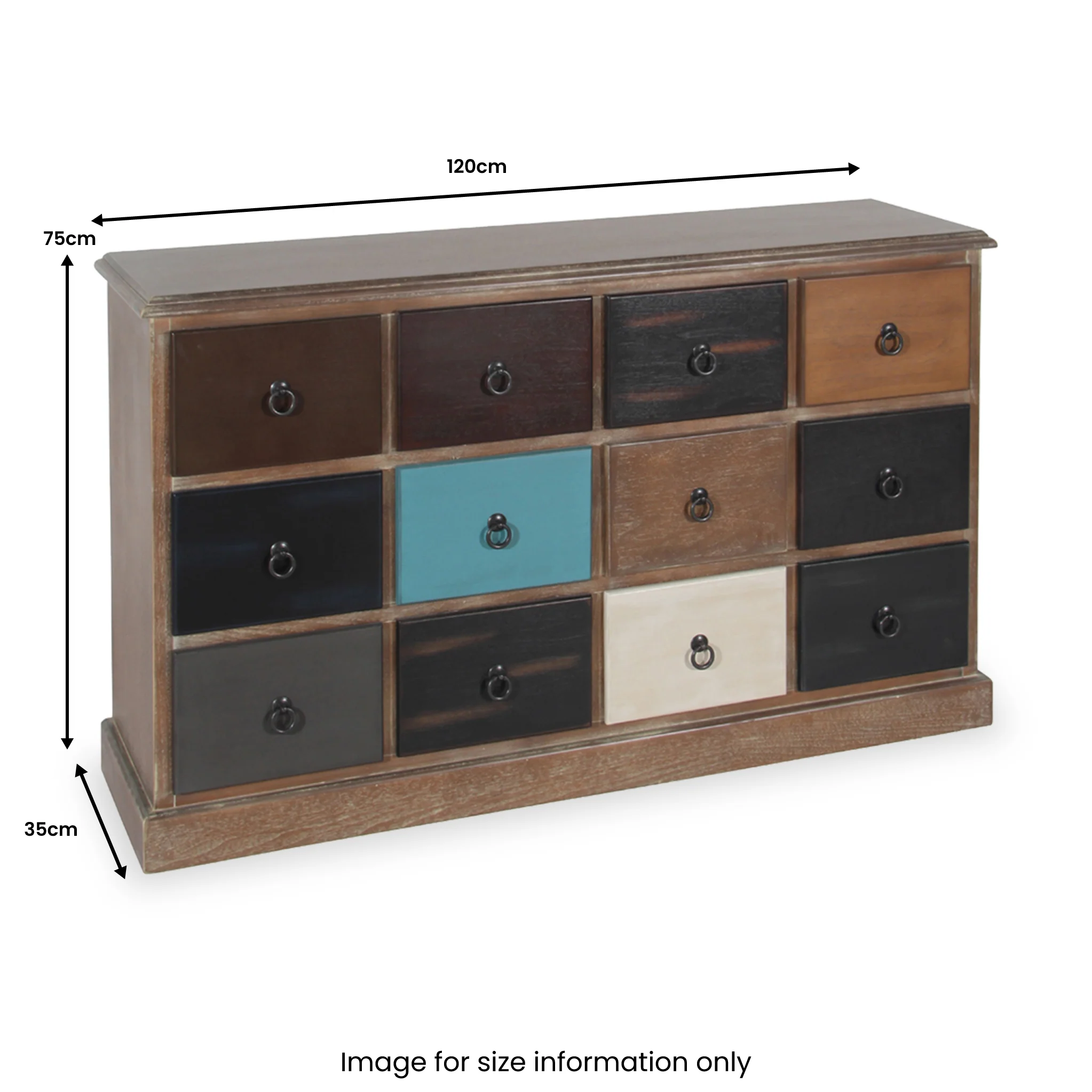 Loft Pine 12 Drawer Chest of Drawers - Image 11