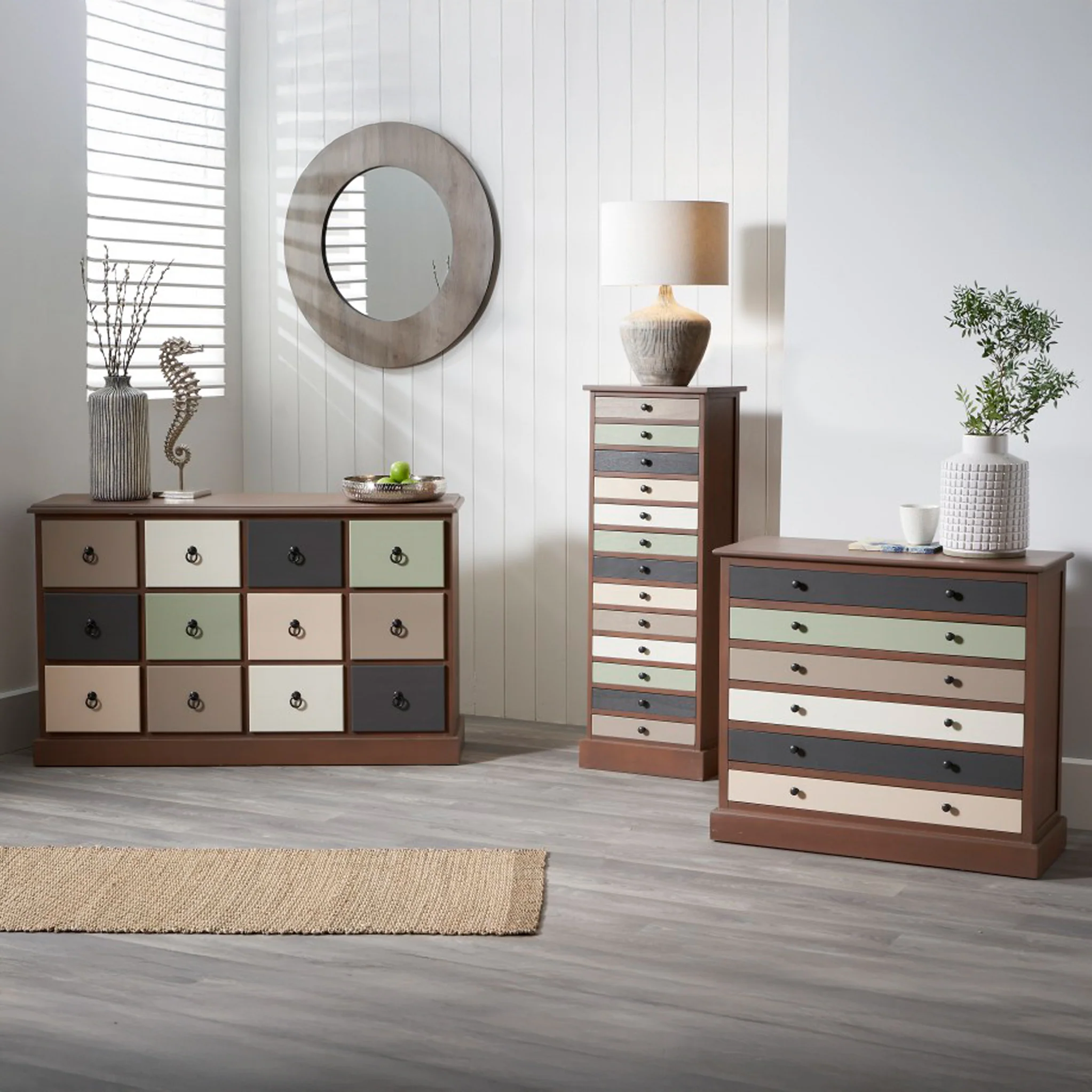 Loft Pine 12 Drawer Chest of Drawers - Image 4