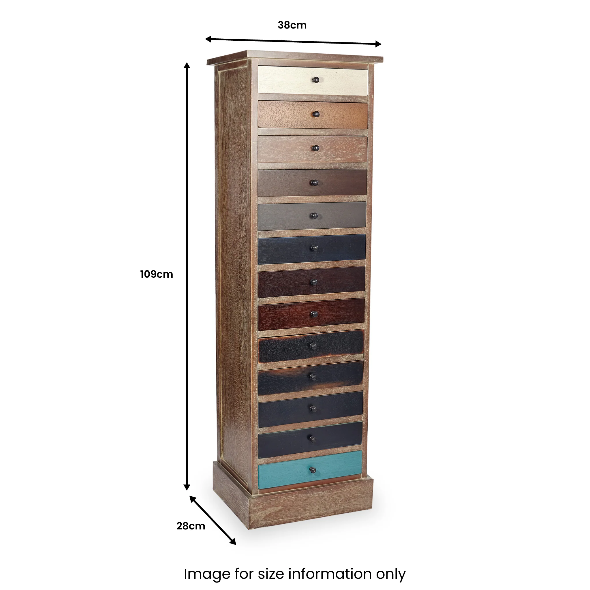 Loft Pine 13 Drawer Tallboy - Image 12