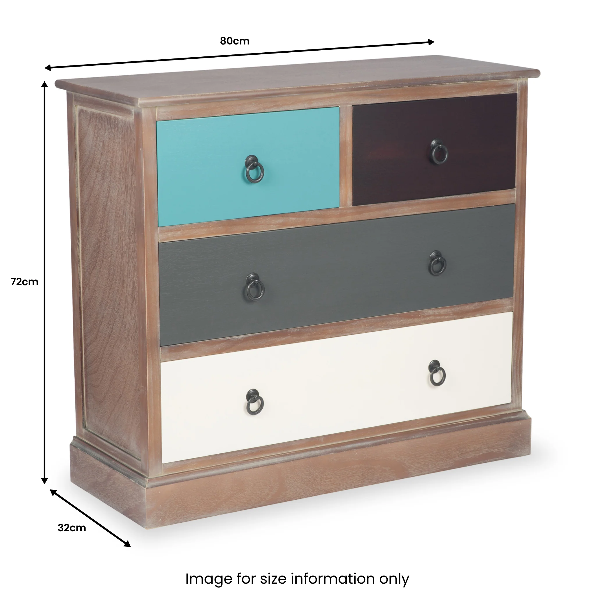 Loft Pine 2 Over 2 Drawer Chest - Image 12