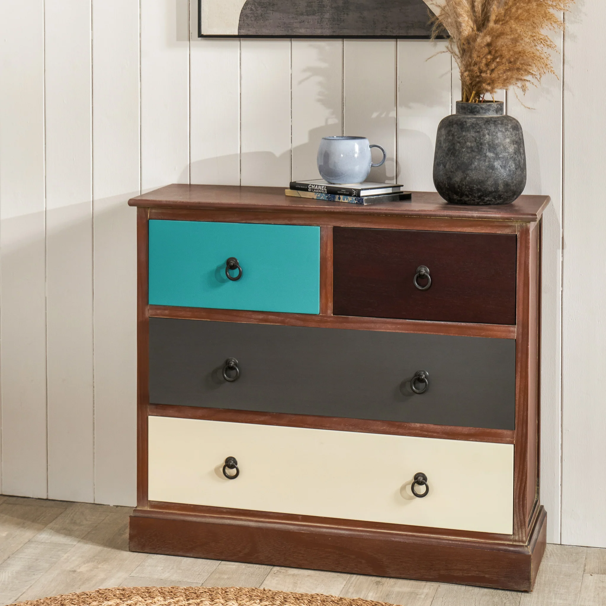 Loft Pine 2 Over 2 Drawer Chest - Image 2