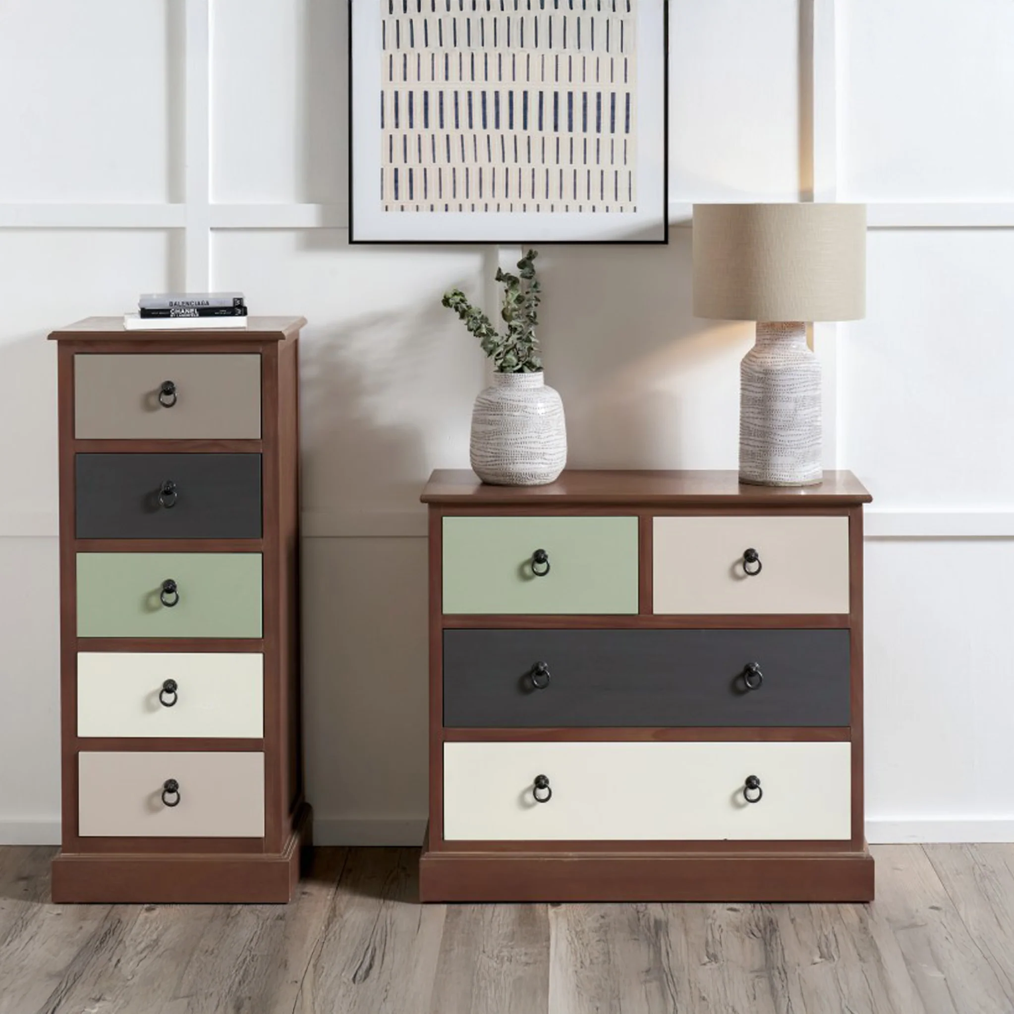Loft Pine 2 Over 2 Drawer Chest - Image 7