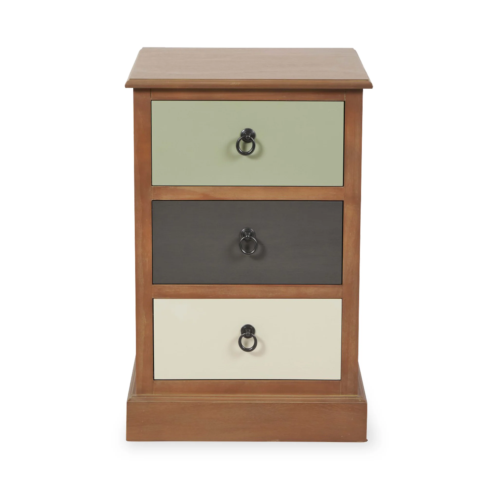 Loft Pine 3 Drawer Bedside Table - Image 4