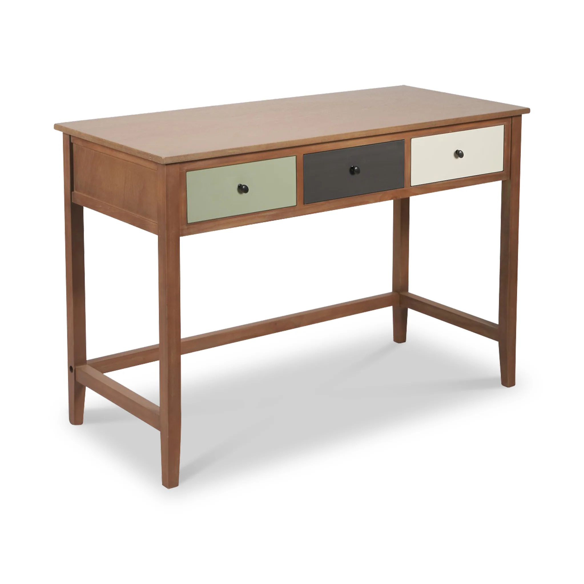 Loft Pine 3 Drawer Desk - Image 7
