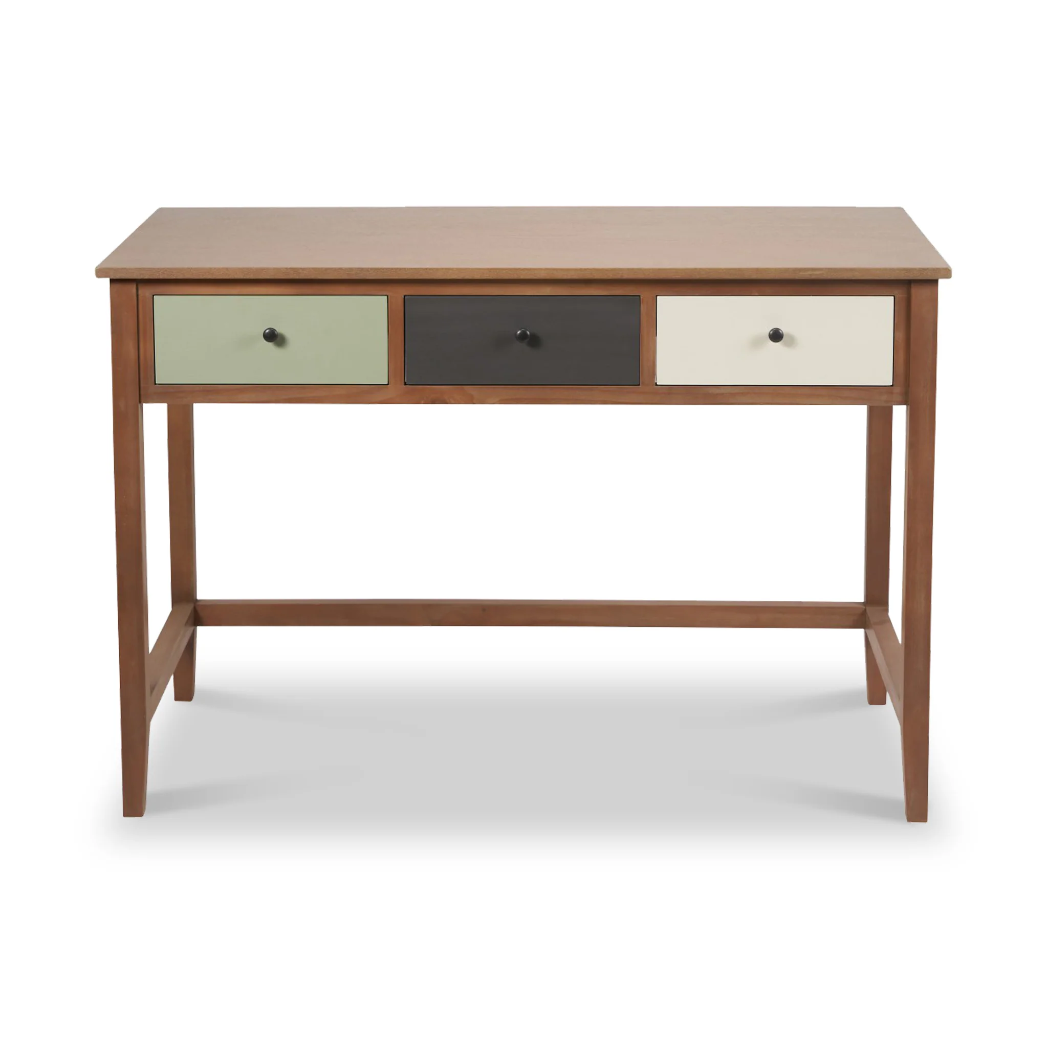 Loft Pine 3 Drawer Desk - Image 9