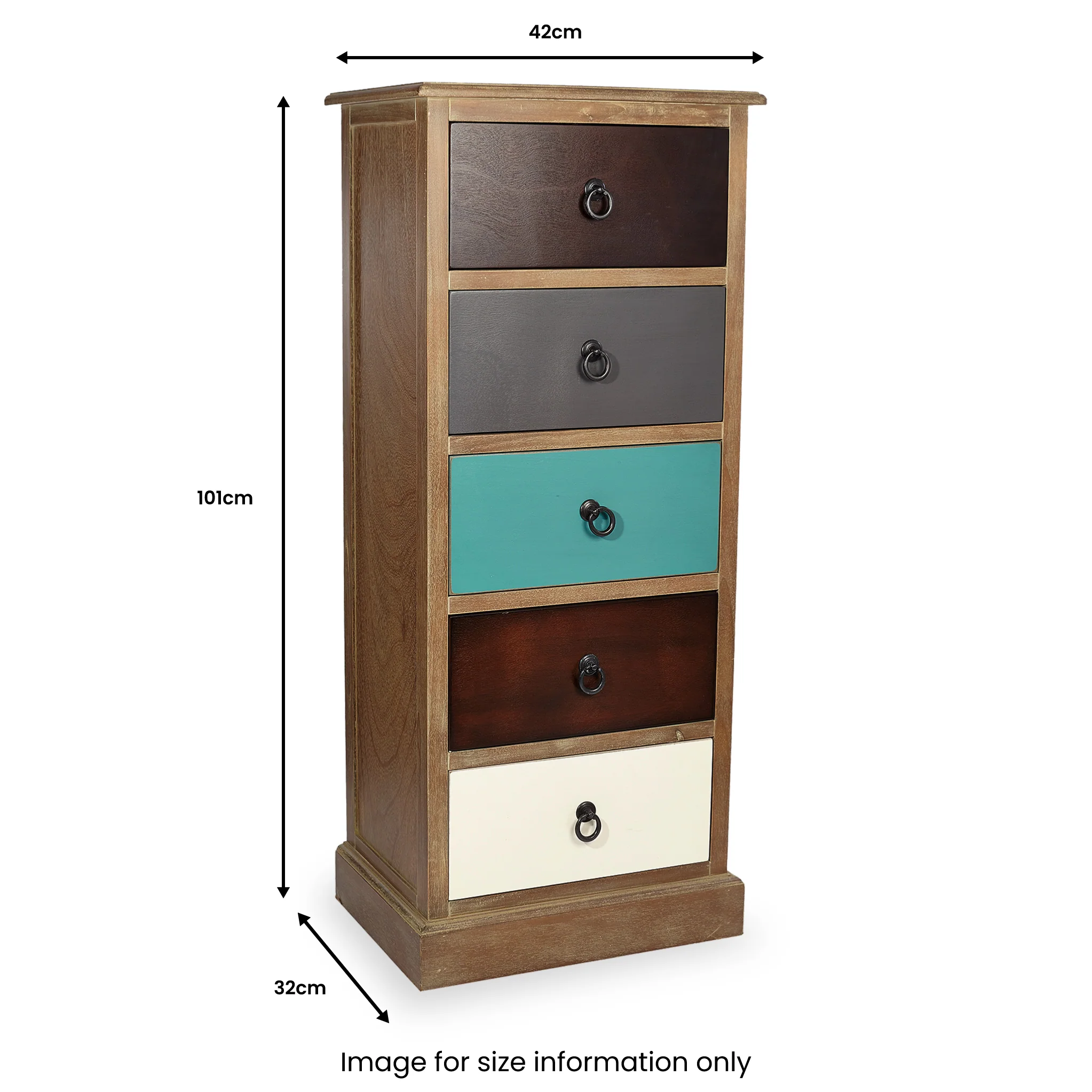 Loft Pine 5 Drawer Tallboy - Image 13