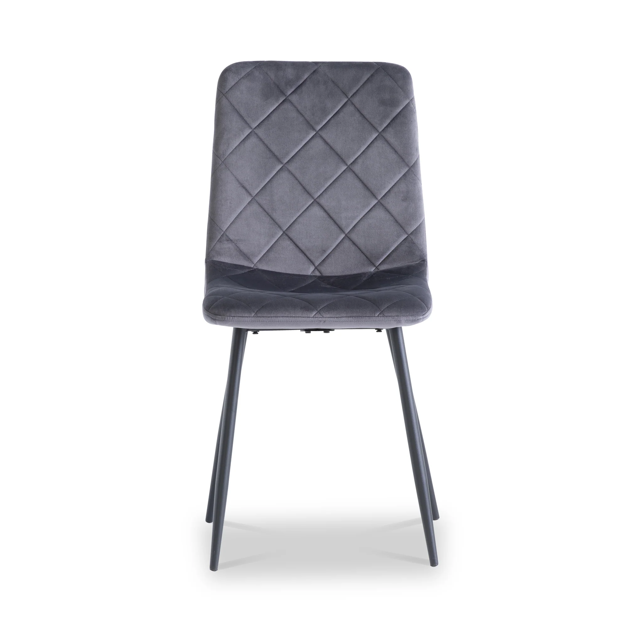 Lois Velvet Quilted Back Dining Chair - Image 7