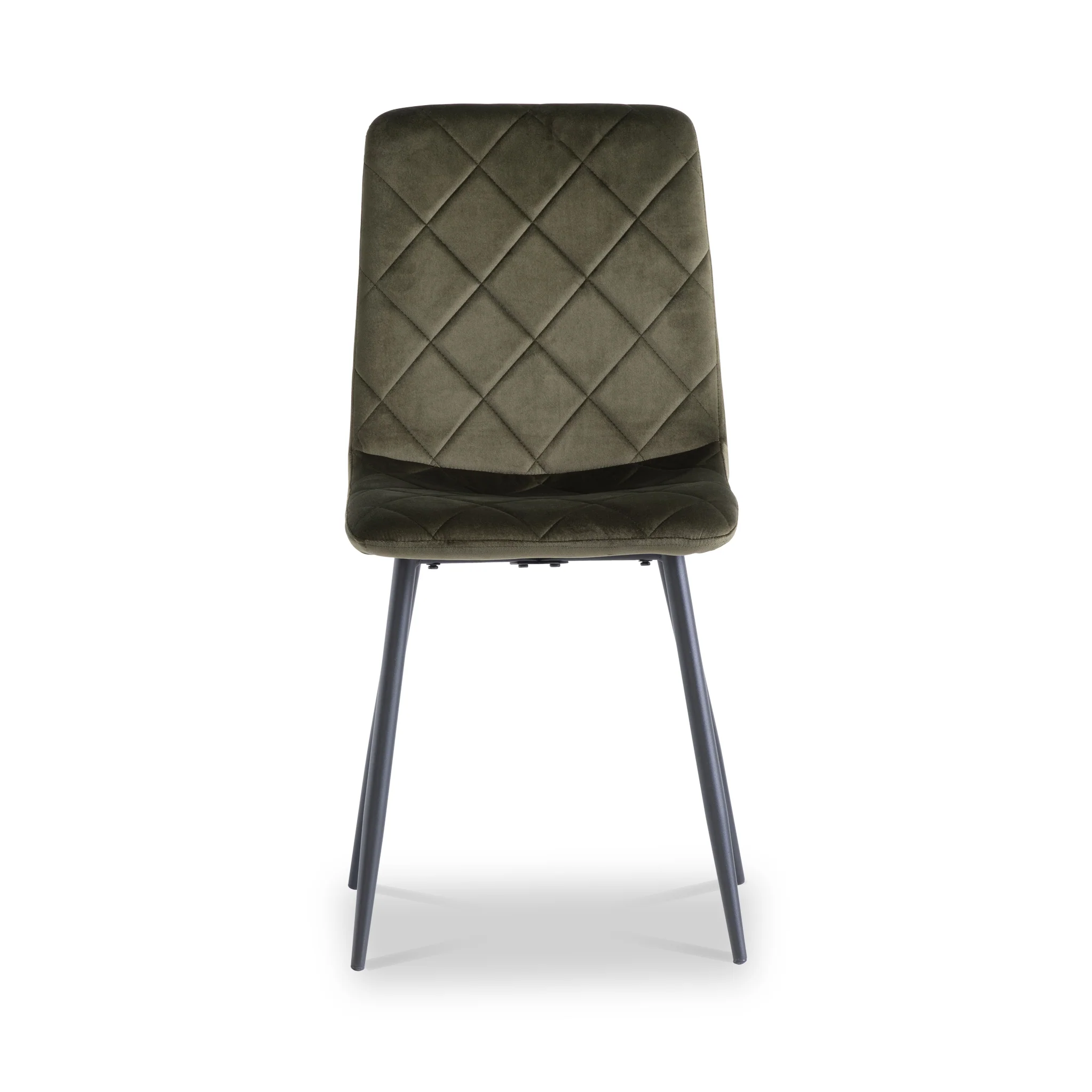 Lois Velvet Quilted Back Dining Chair - Image 9
