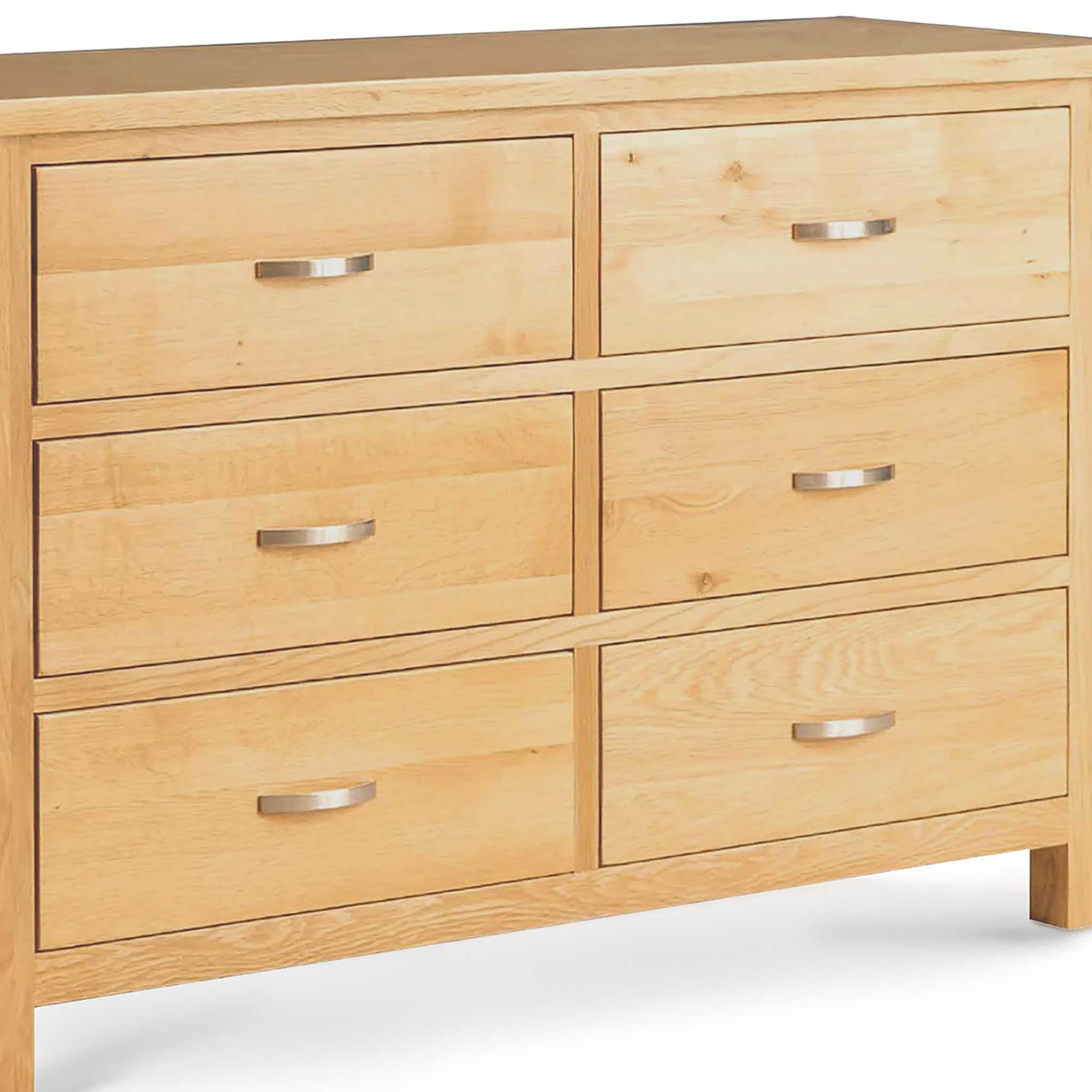 London Oak 3+3 Drawer Chest - Image 3