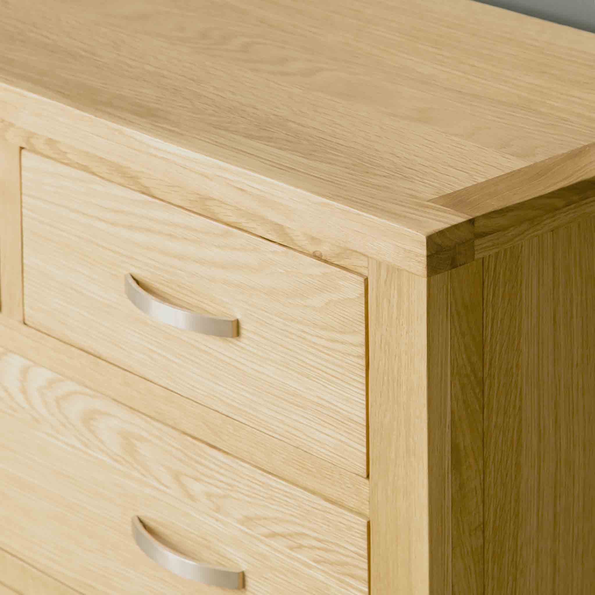 London Oak 3+3 Drawer Chest - Image 5