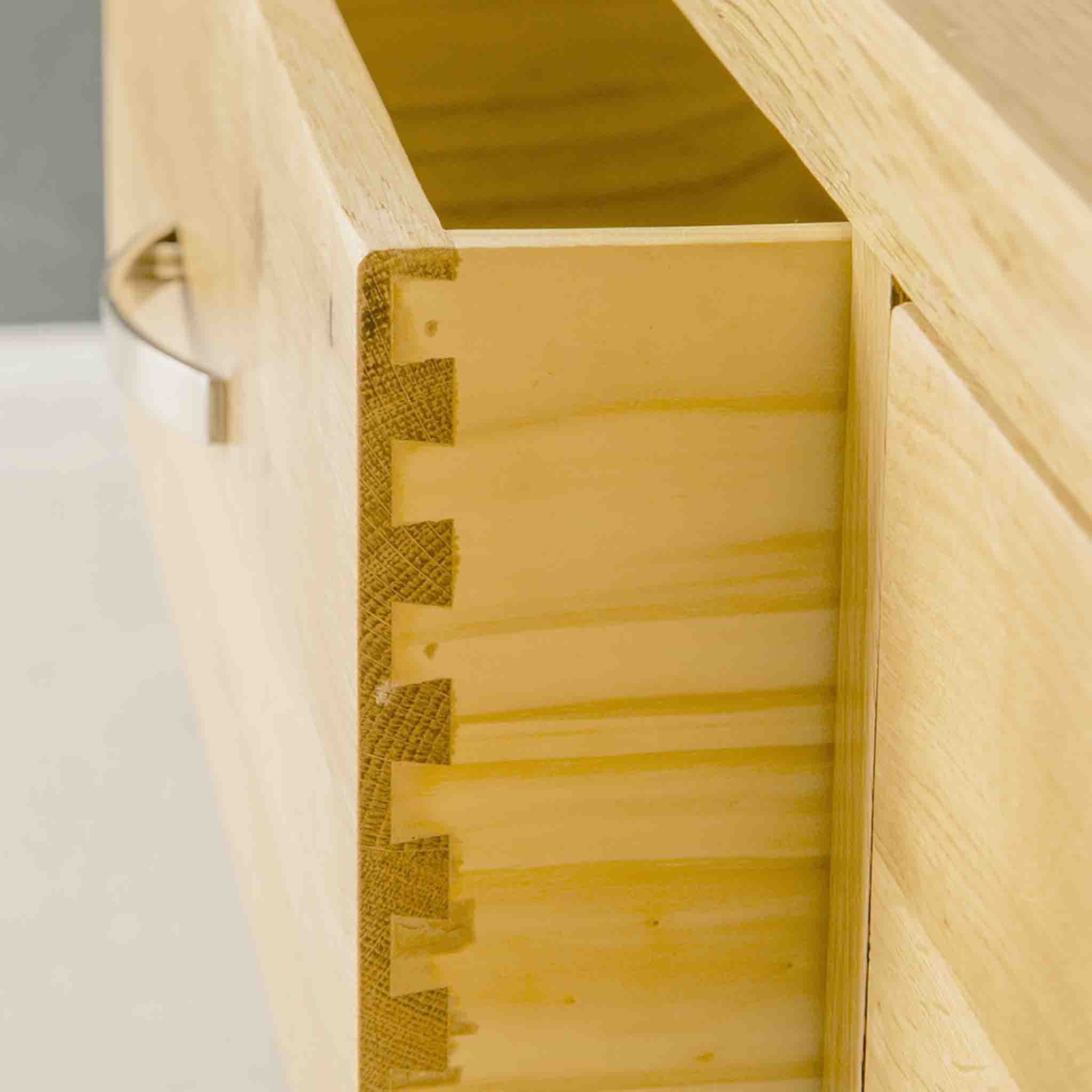London Oak 3+3 Drawer Chest - Image 8