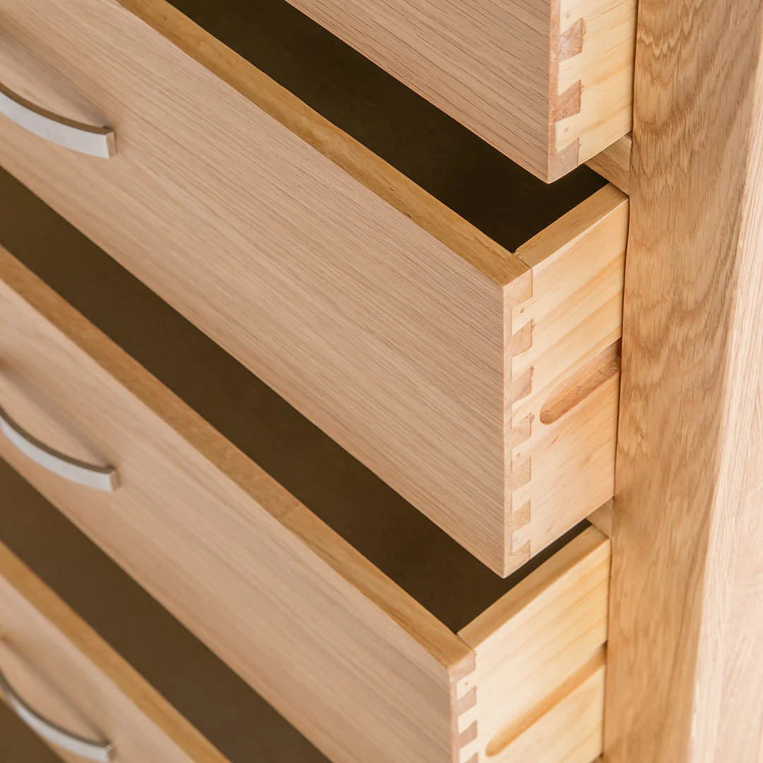 London Oak 5 Drawer Chest - Image 17