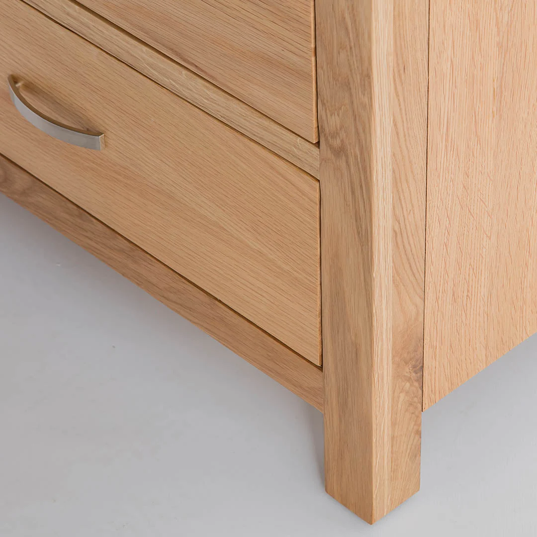 London Oak 5 Drawer Chest - Image 25