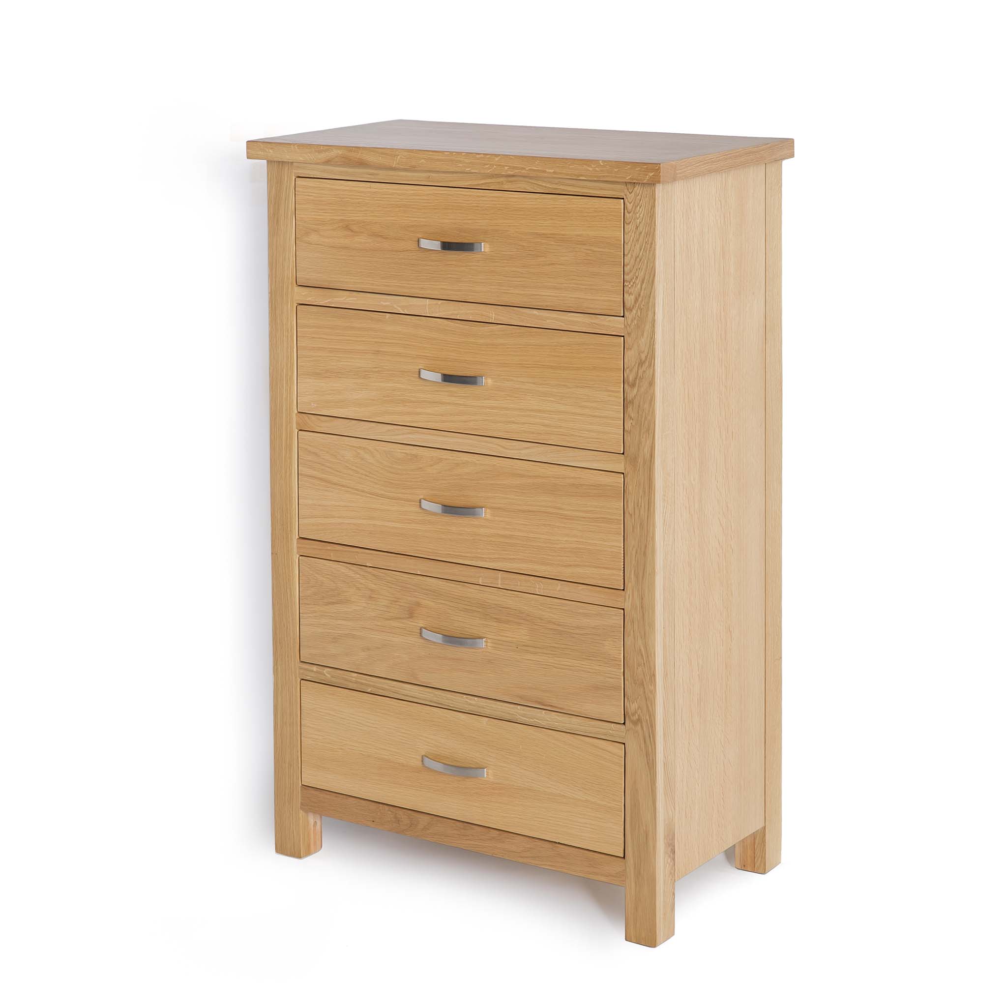 London Oak 5 Drawer Chest - Image 4