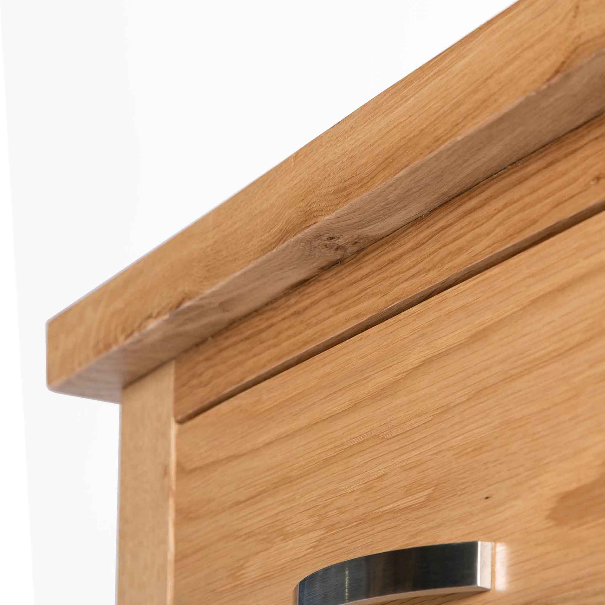 London Oak 5 Drawer Tallboy Chest - Image 11