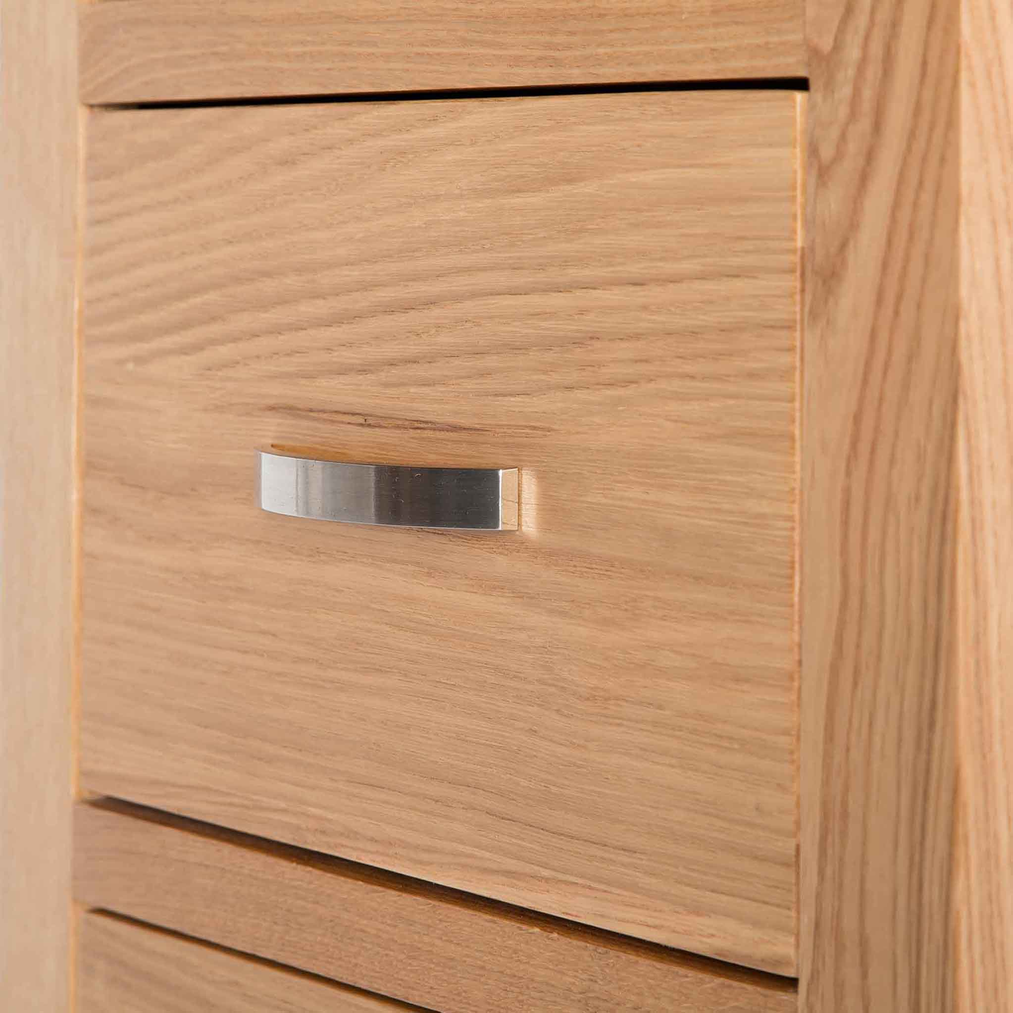 London Oak 5 Drawer Tallboy Chest - Image 13