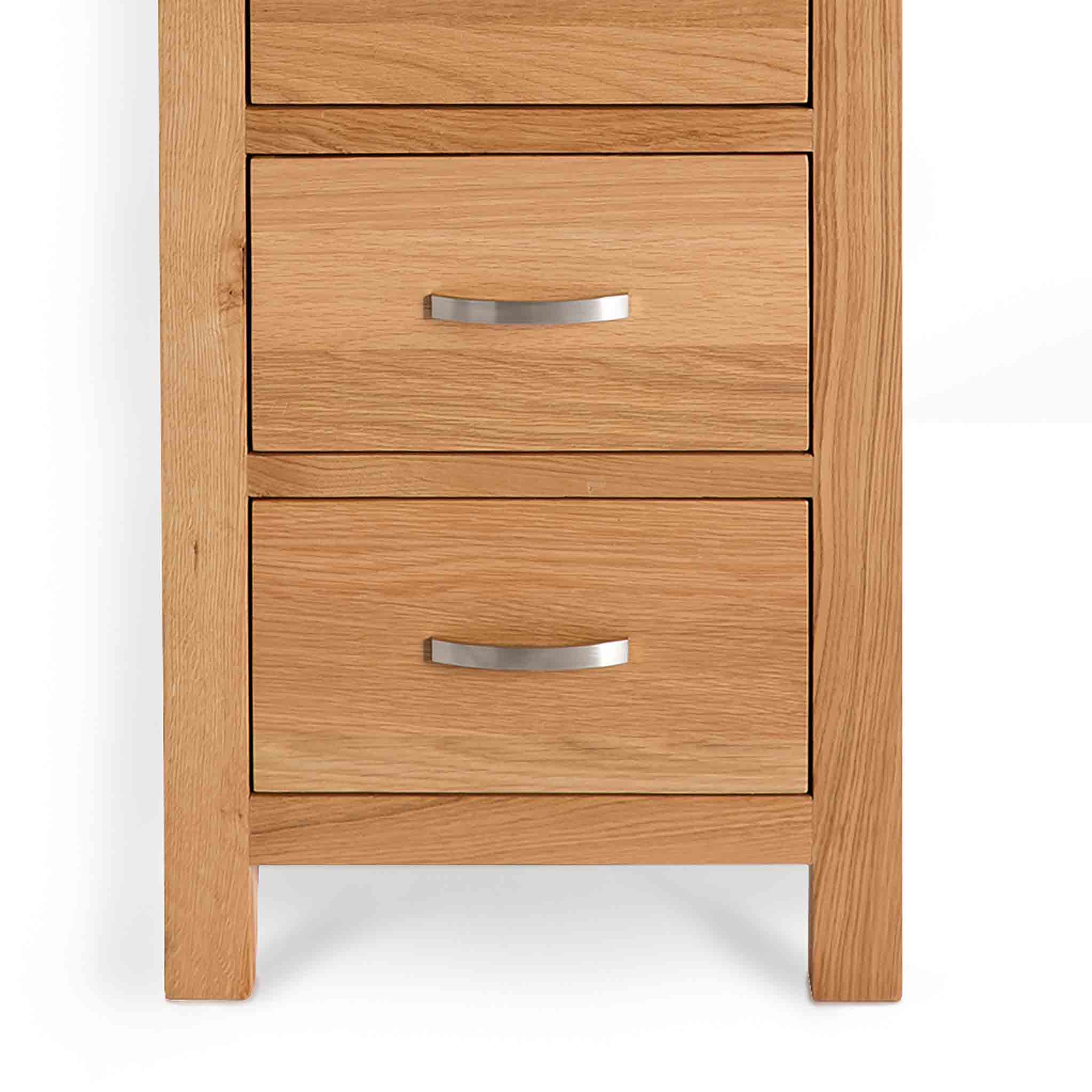 London Oak 5 Drawer Tallboy Chest - Image 18
