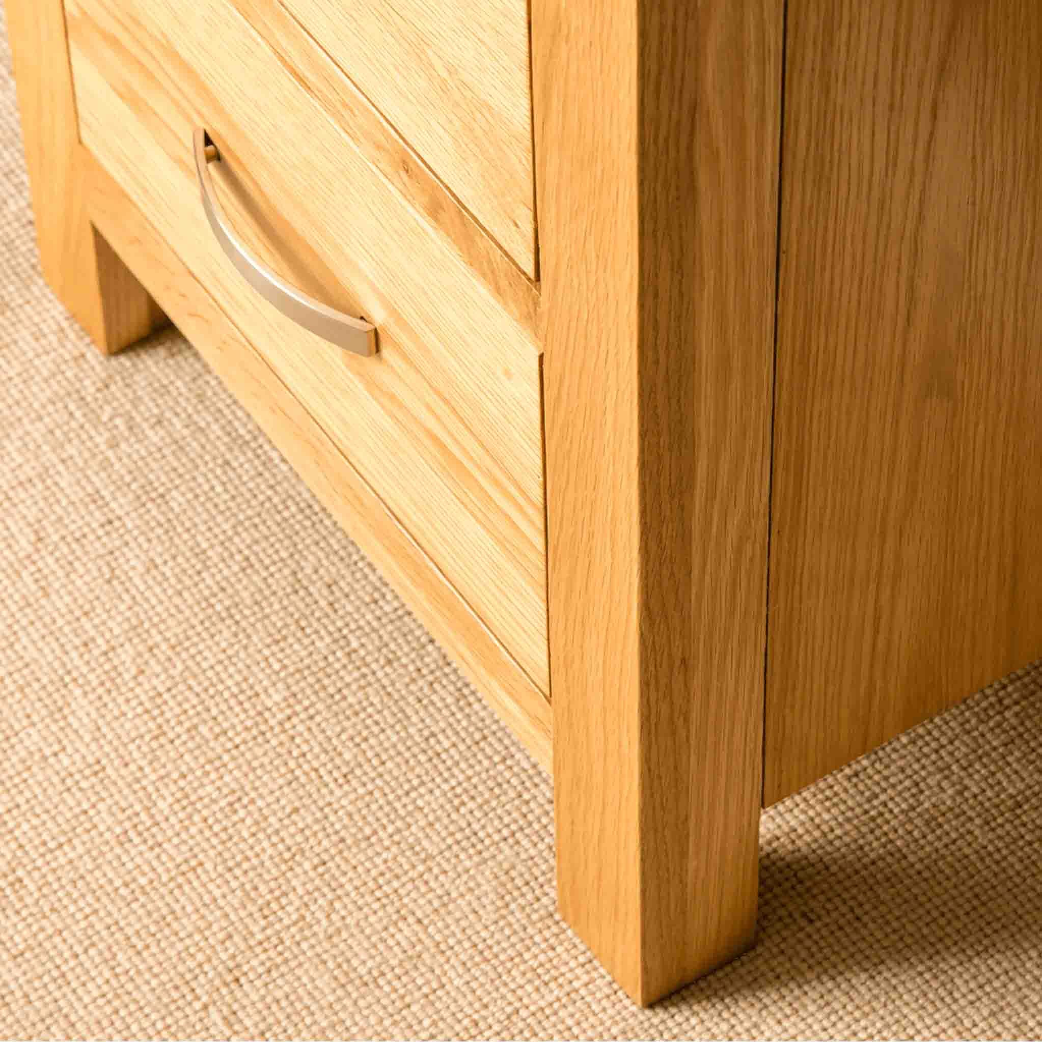 London Oak 5 Drawer Tallboy Chest - Image 25