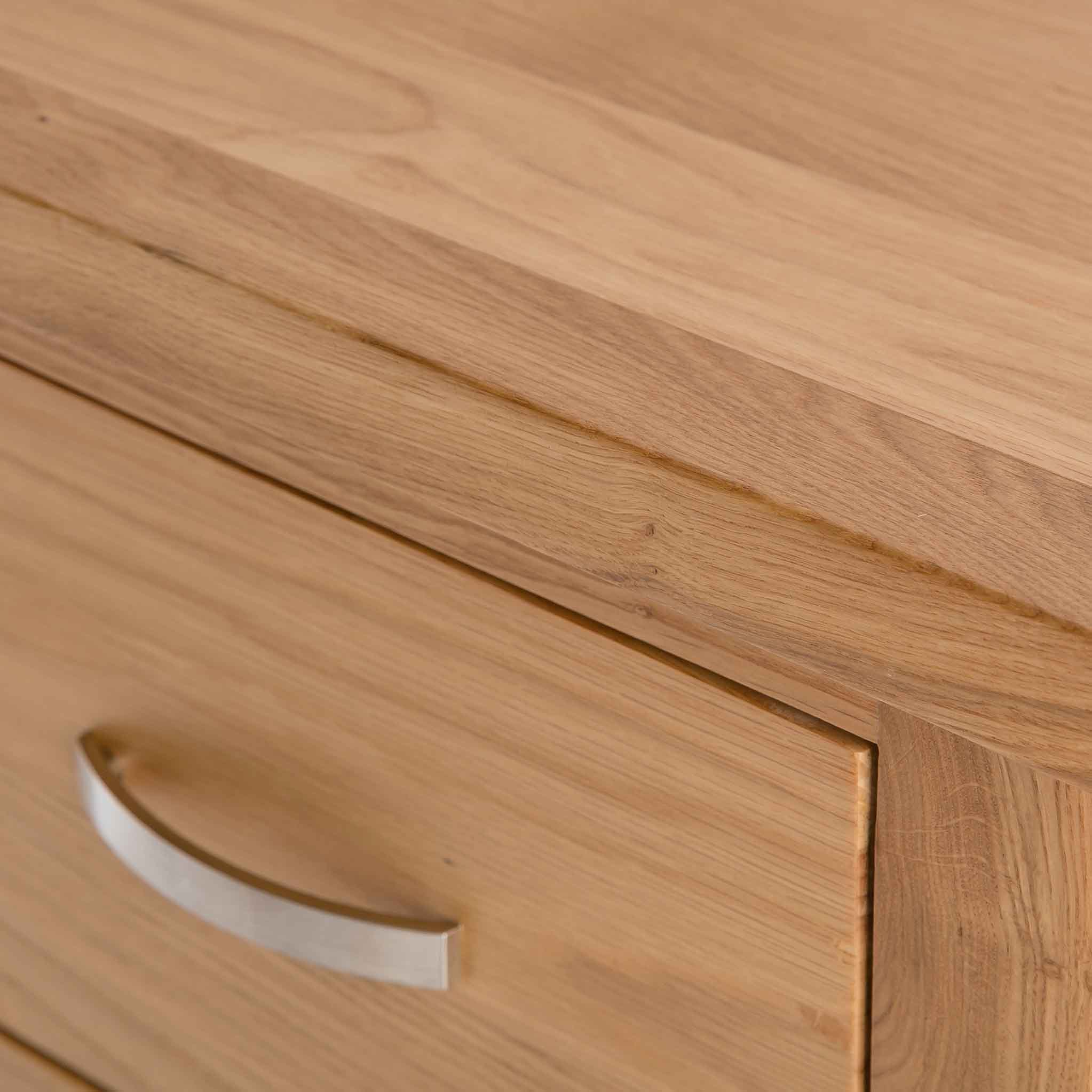 London Oak 5 Drawer Tallboy Chest - Image 9