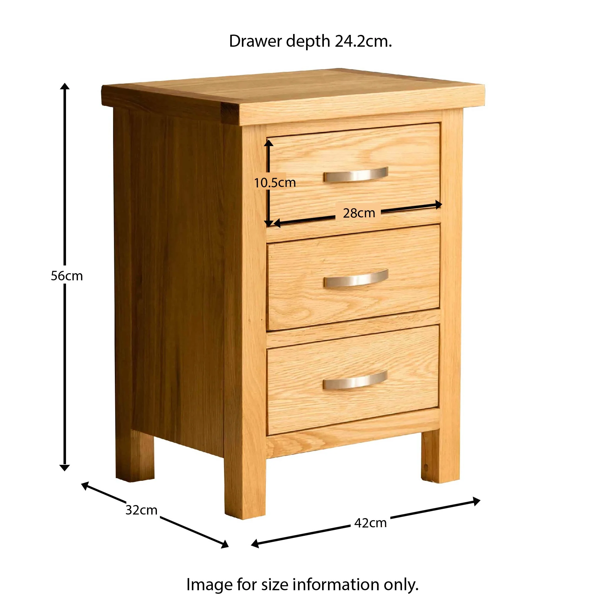 London Oak Bedside Table - Image 11