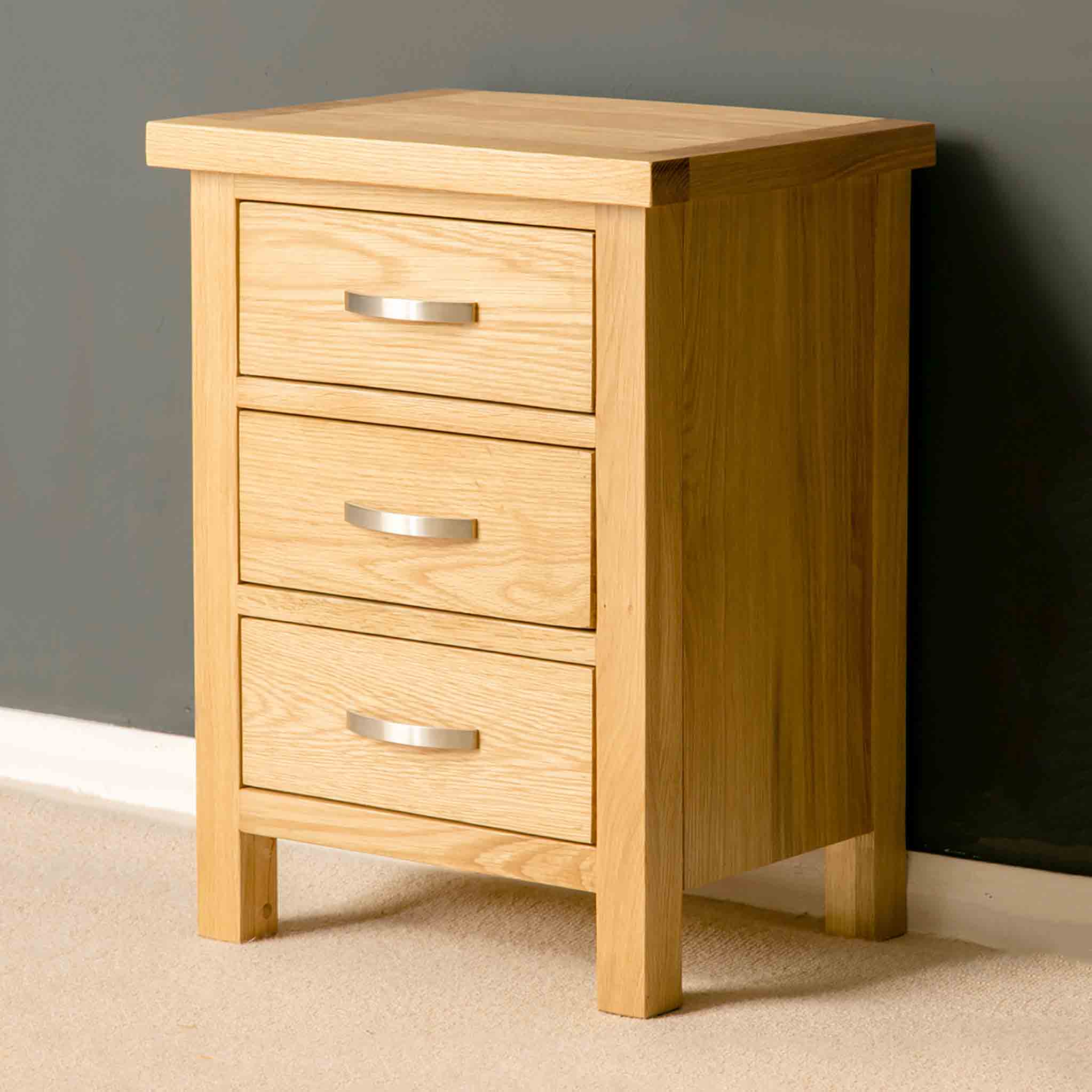 London Oak Bedside Table - Image 4