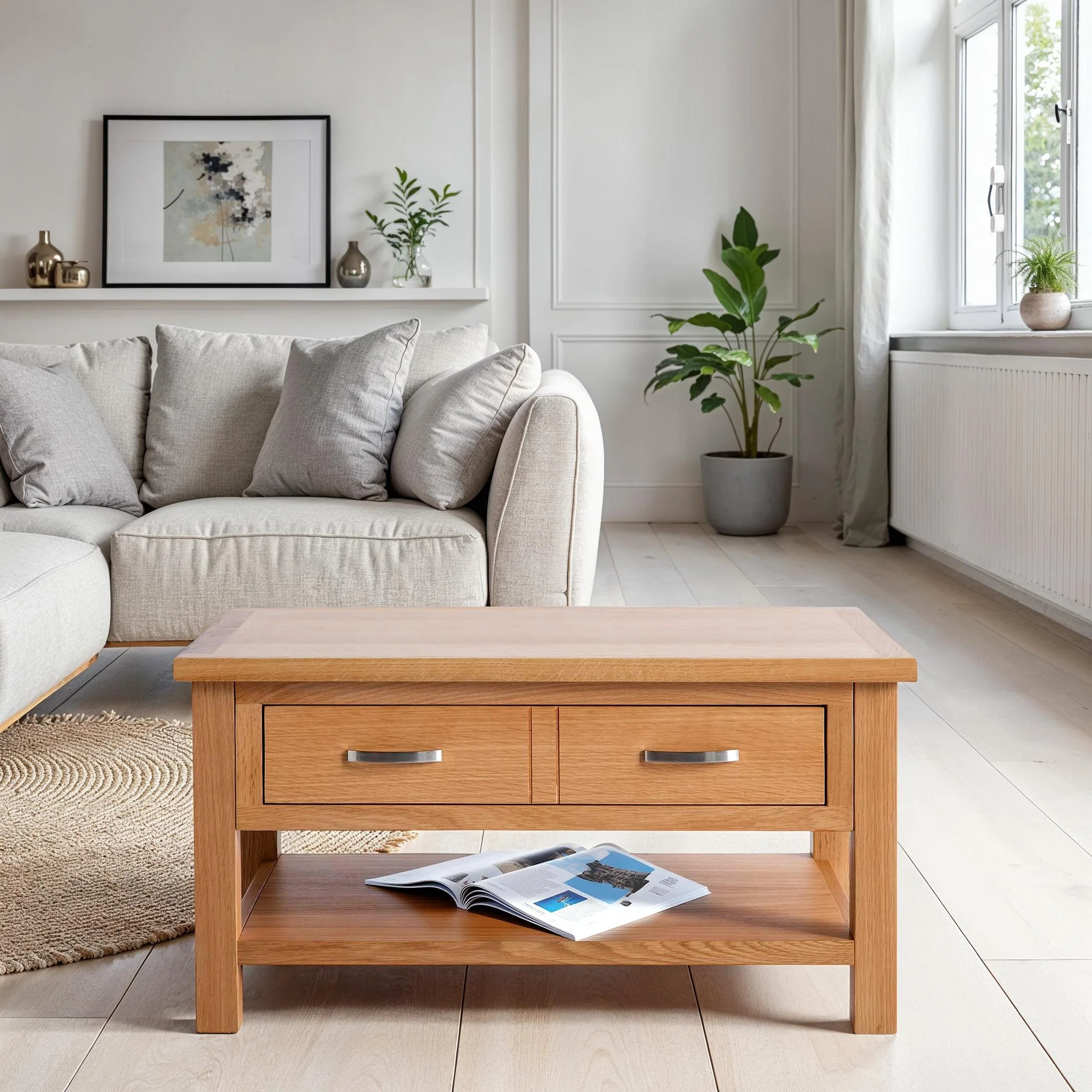 London Oak Coffee Table - Image 4