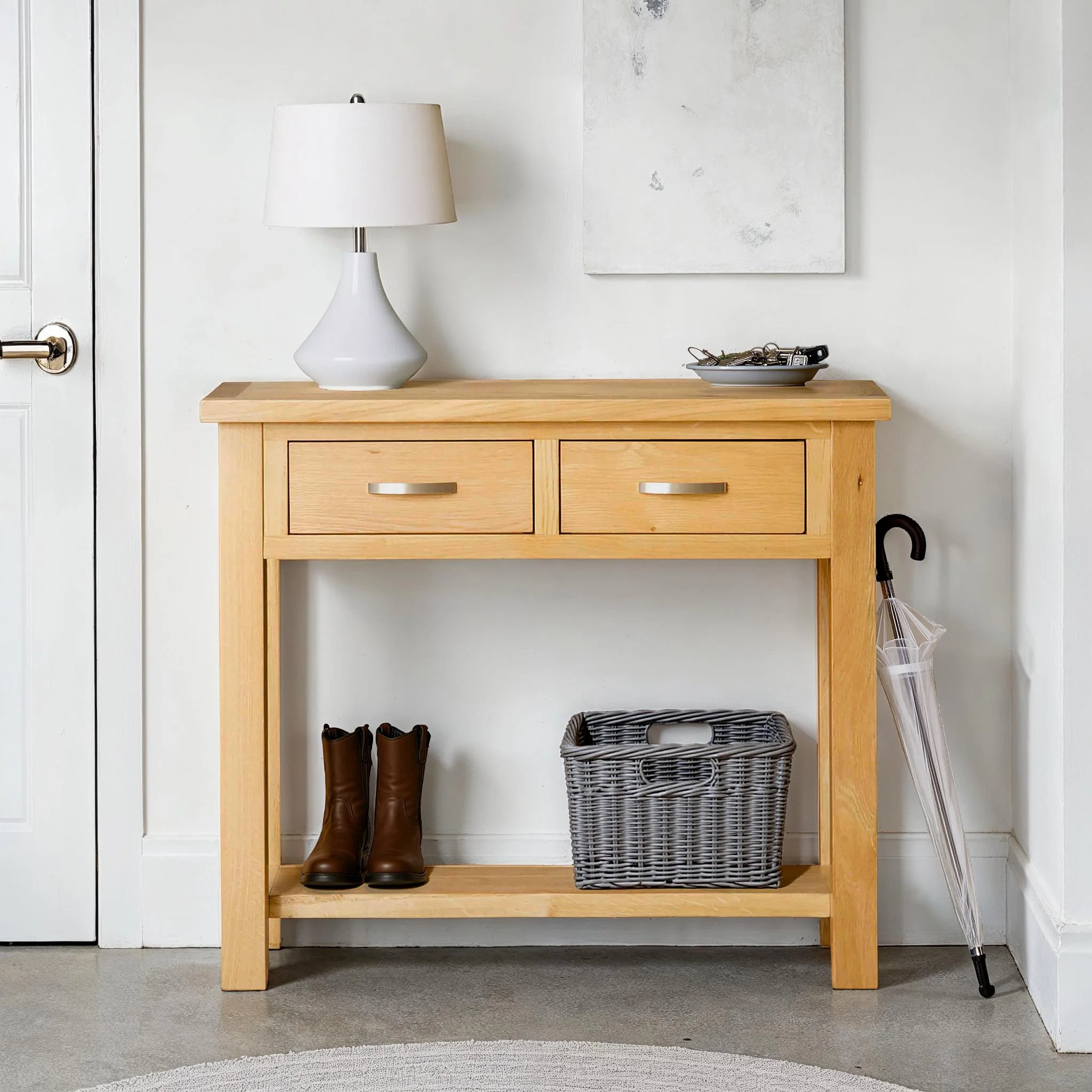 London Oak Console Table - Image 2