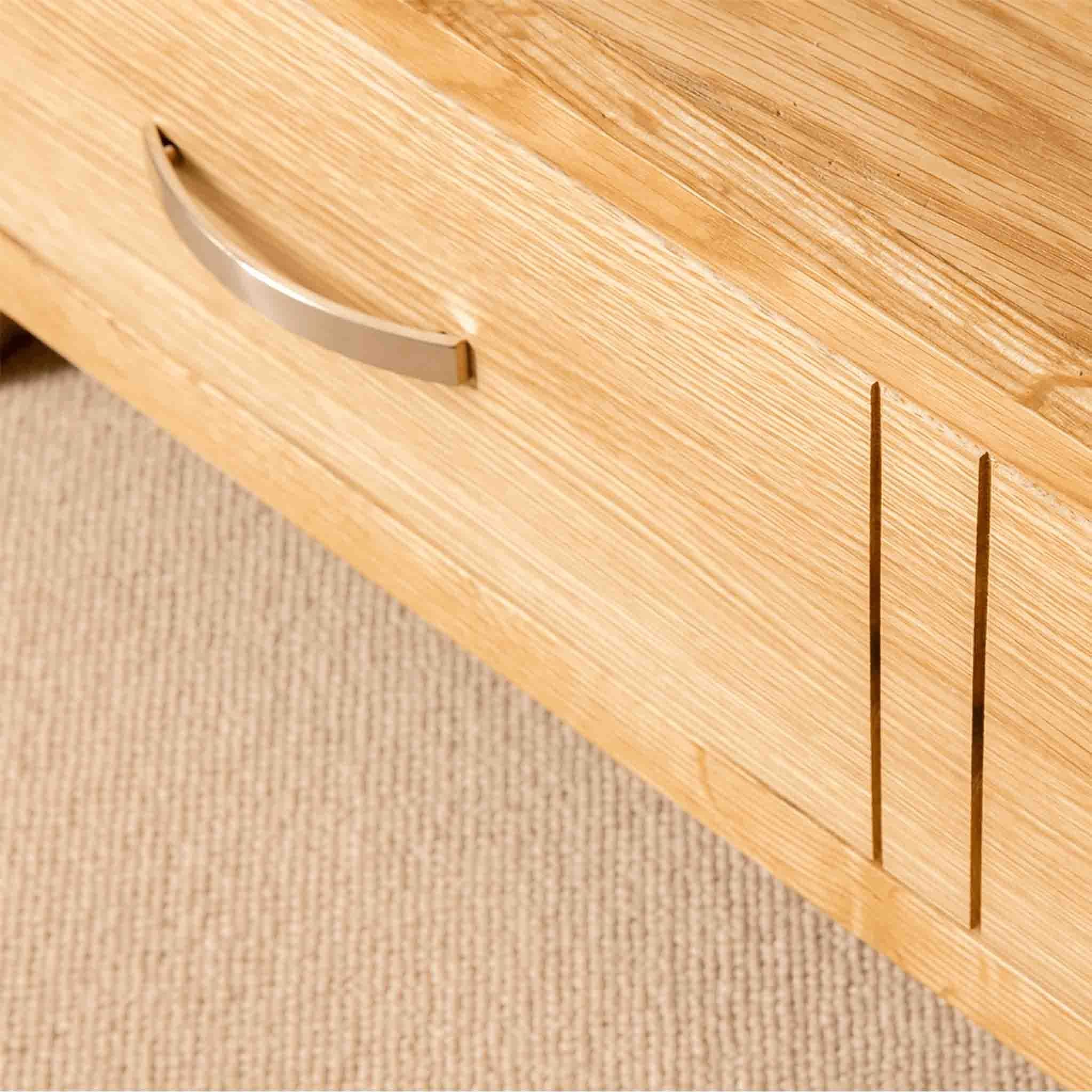 London Oak Corner TV Stand - Image 5