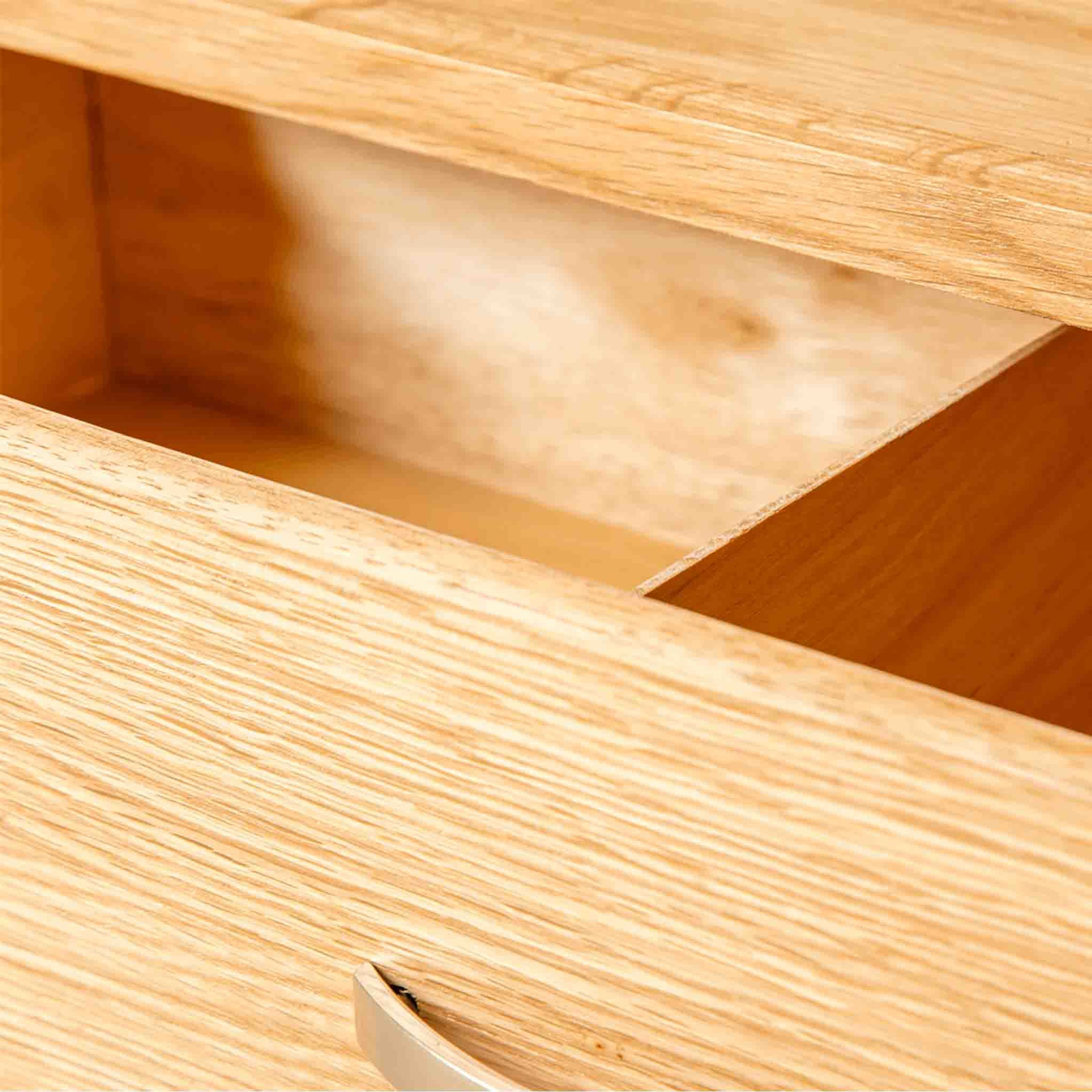 London Oak Corner TV Stand - Image 8