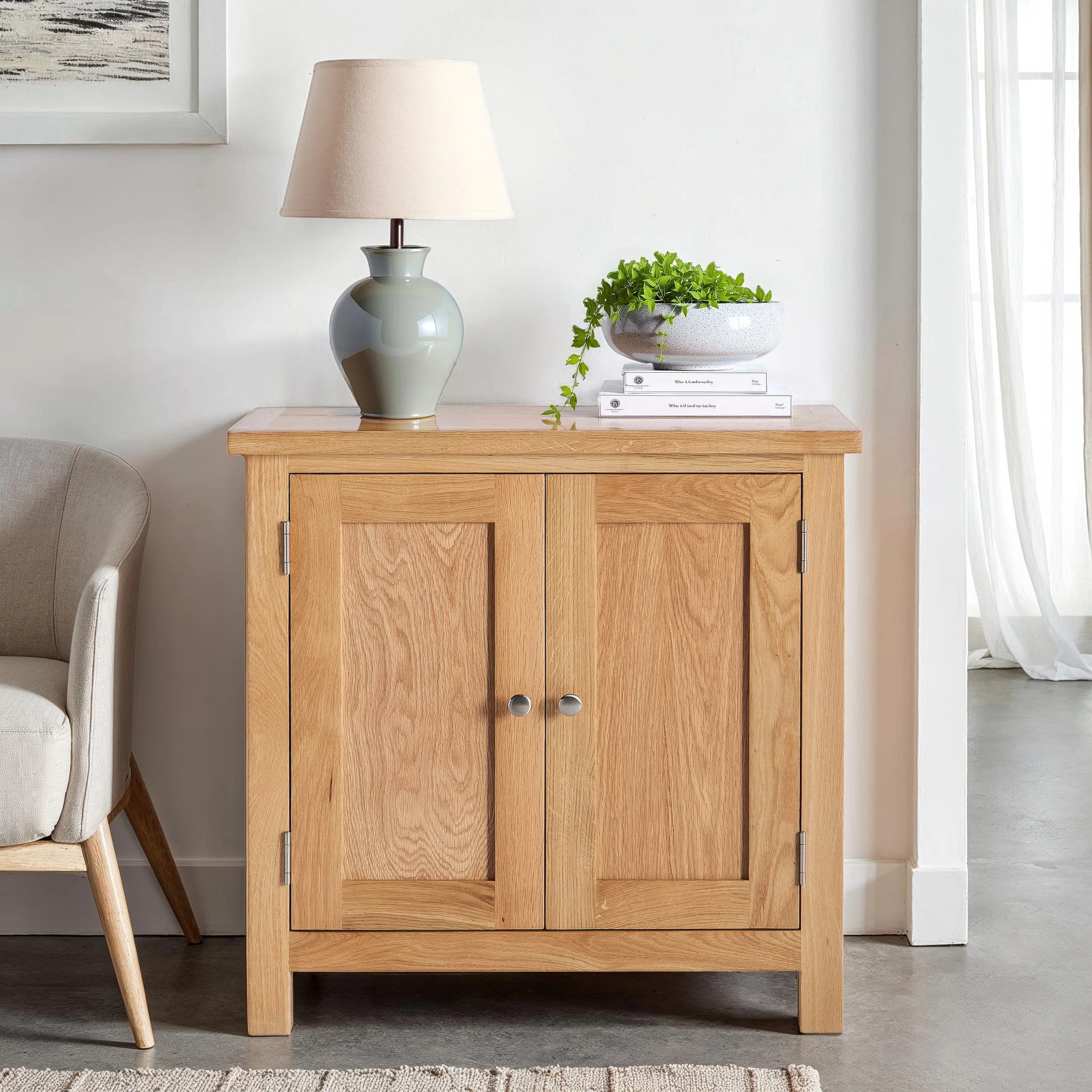 London Oak Cupboard - Image 2