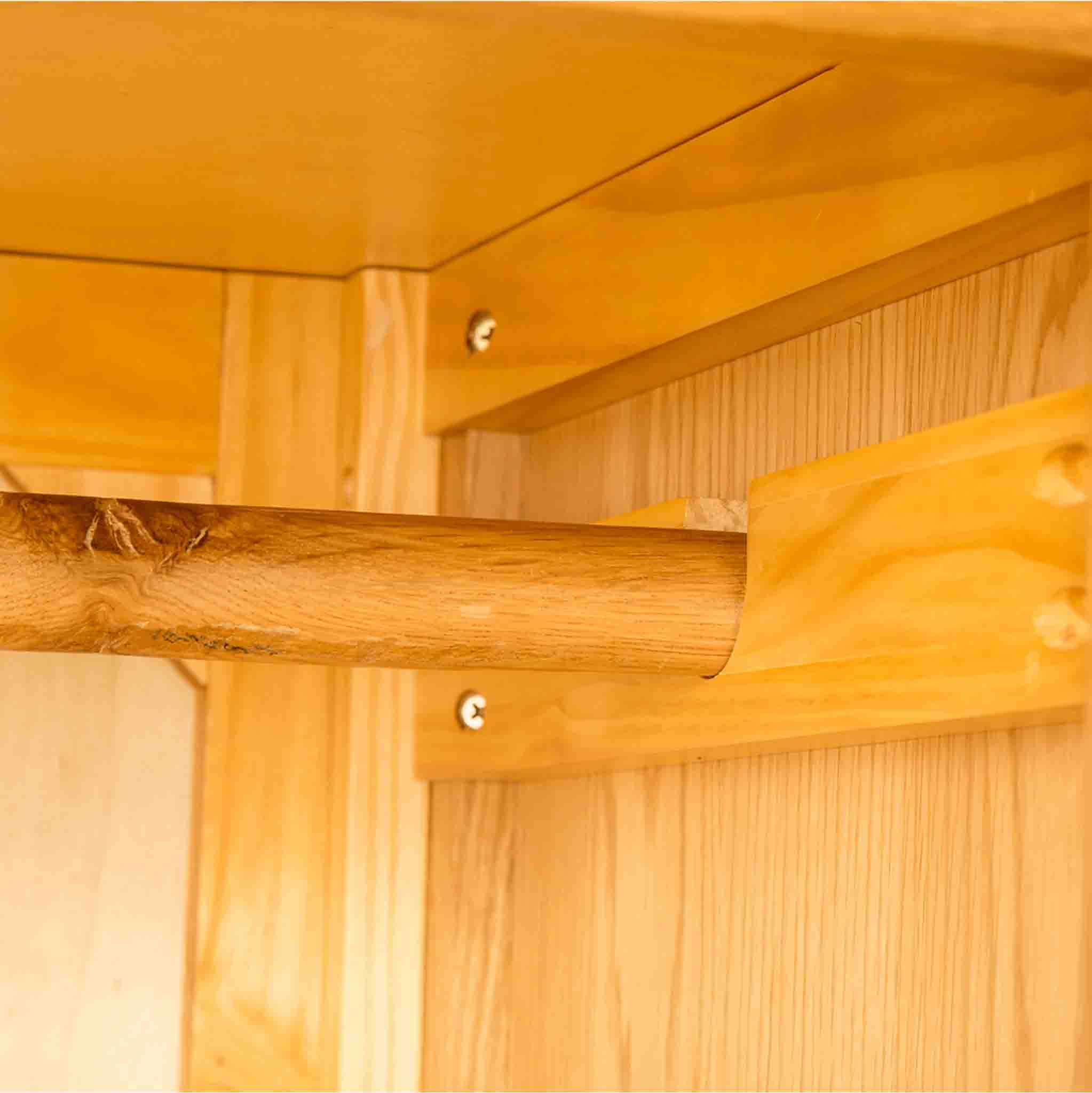 London Oak Double Wardrobe & Drawer - Image 7