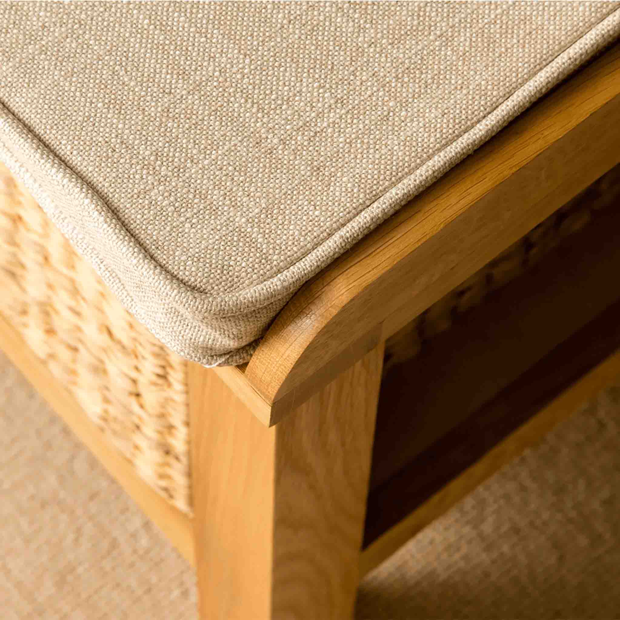 London Oak Hall Bench - Image 6