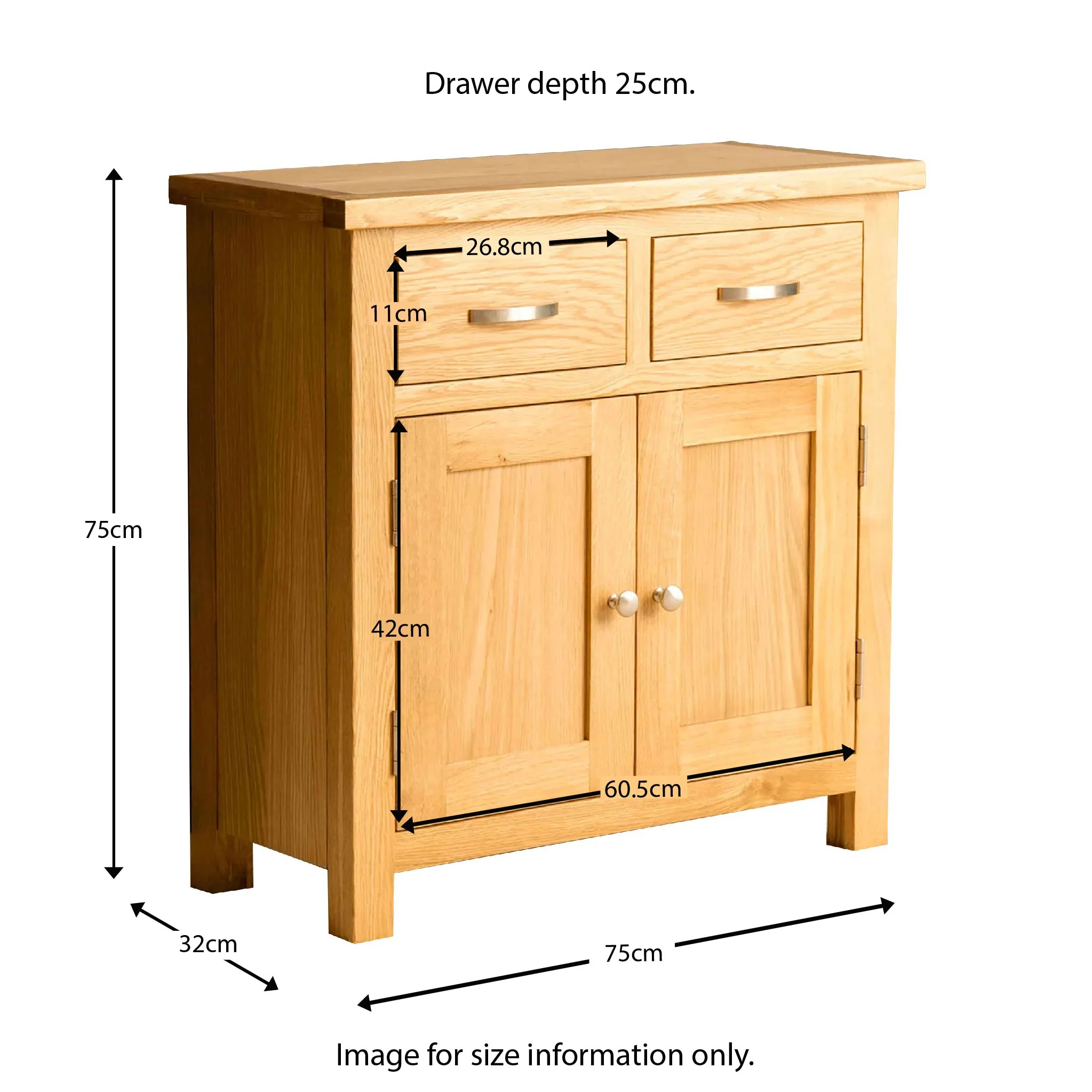 London Oak Mini Sideboard - Image 29