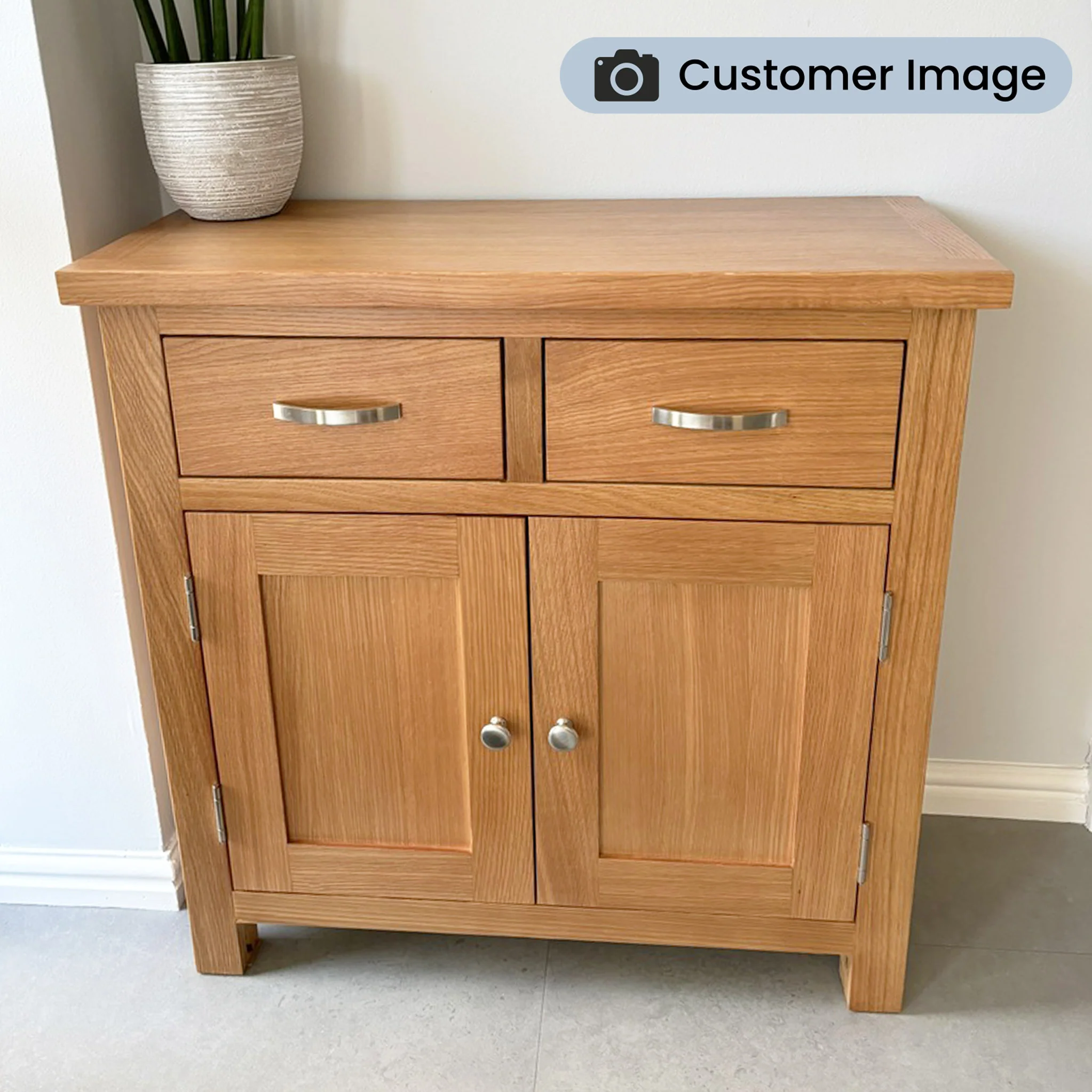 London Oak Mini Sideboard - Image 4