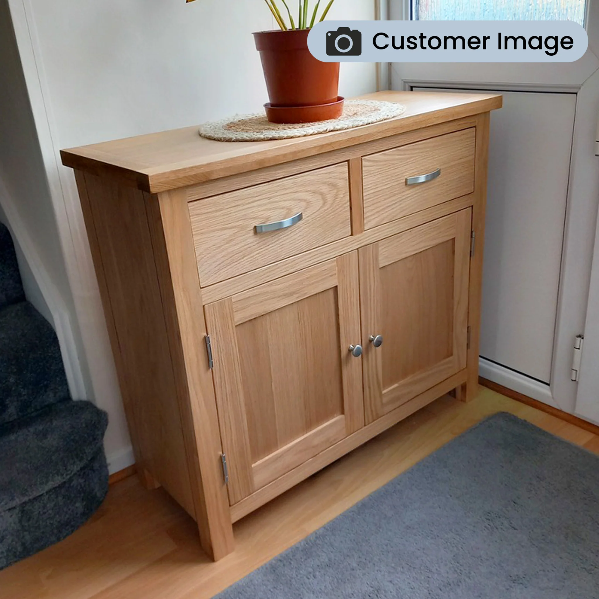 London Oak Small Sideboard - Image 3