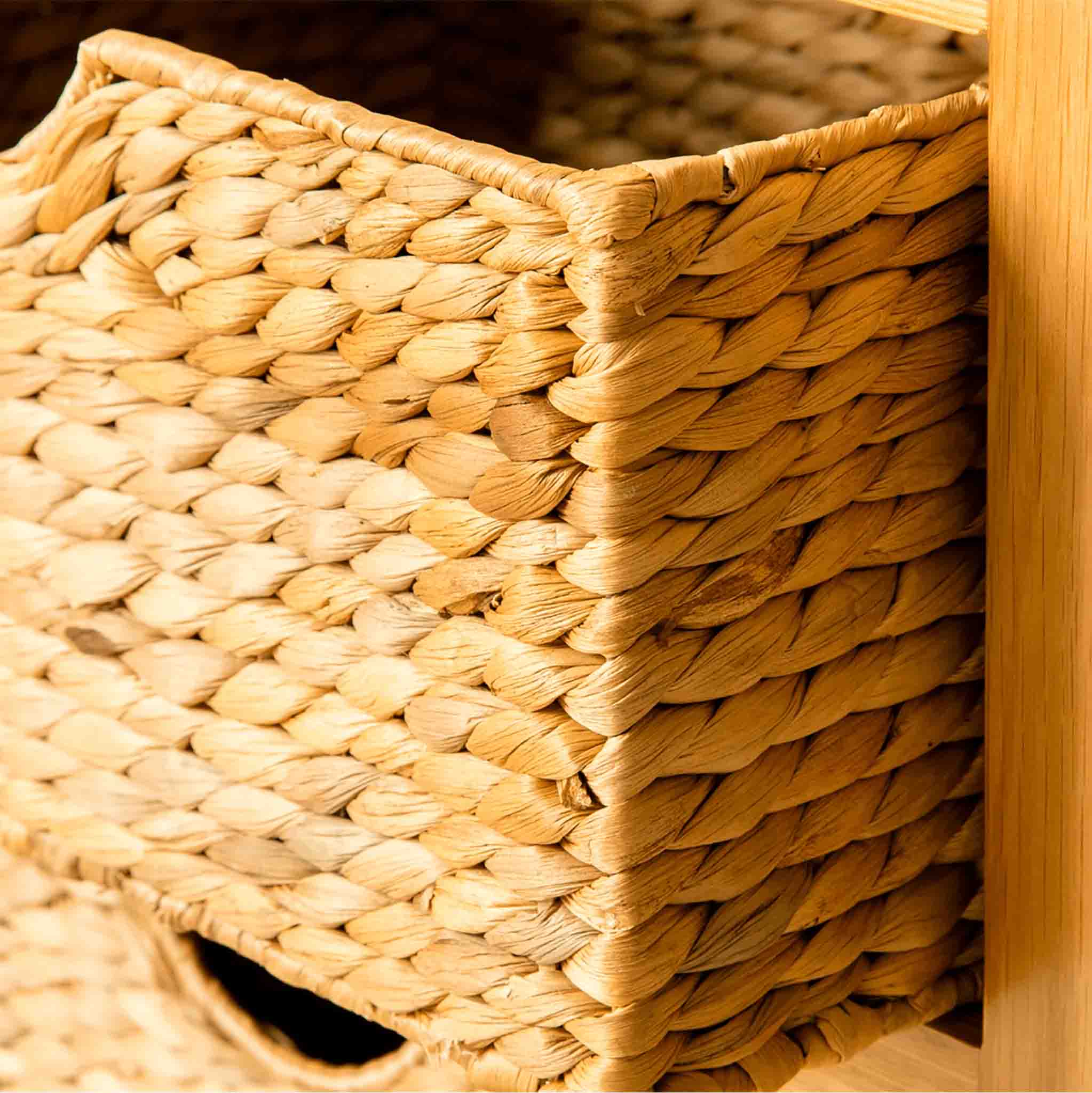London Oak Telephone Table with Baskets - Image 8
