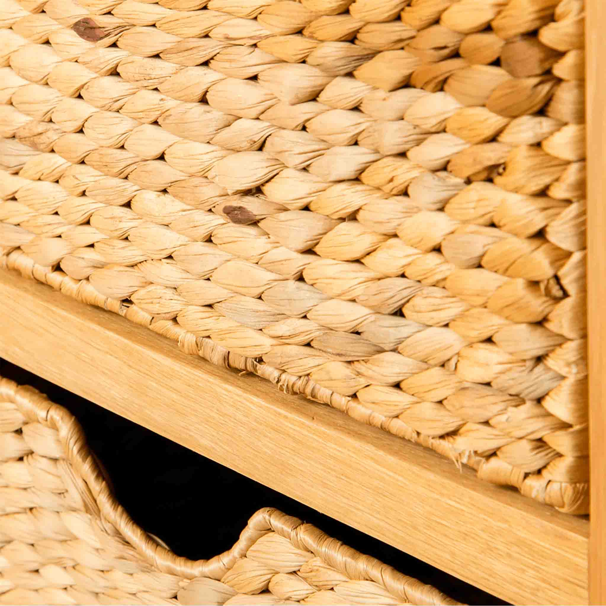 London Oak Telephone Table with Baskets - Image 9