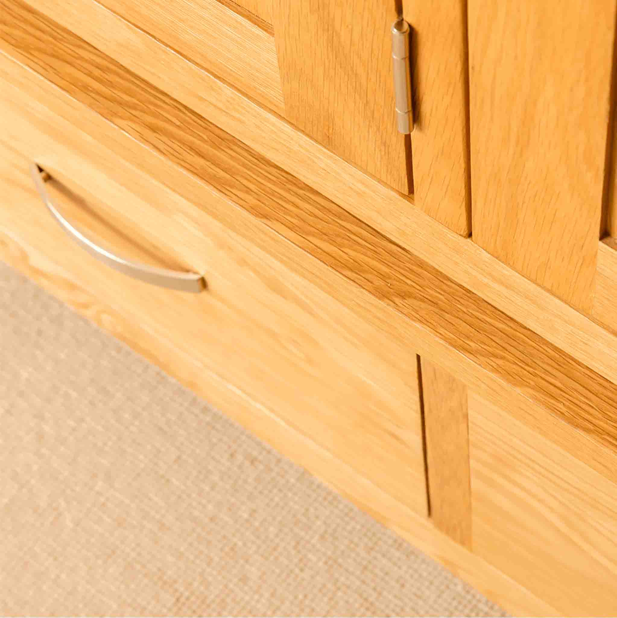 London Oak Triple Wardrobe & Drawers - Image 4