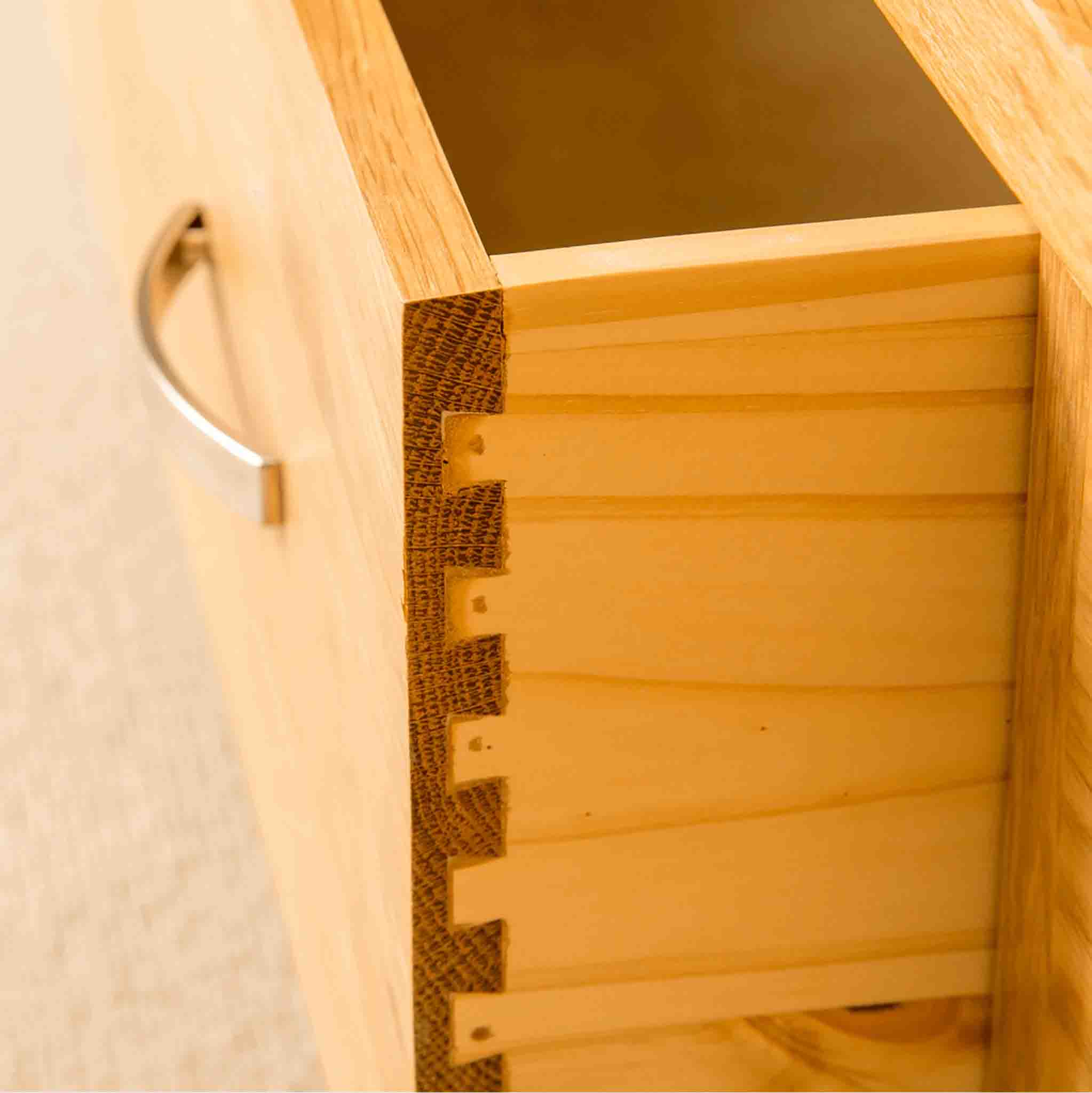London Oak Triple Wardrobe & Drawers - Image 8
