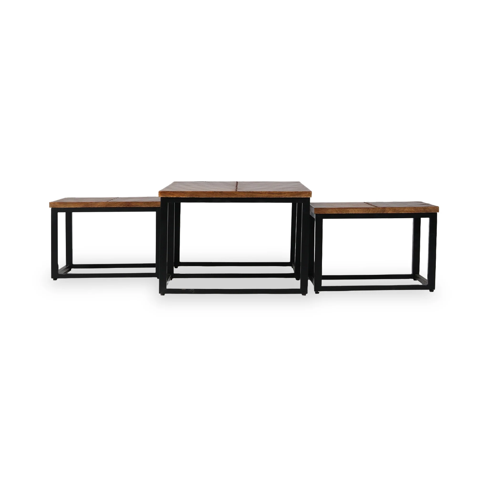Loric Parquet Mango Wood Coffee Table - Image 6